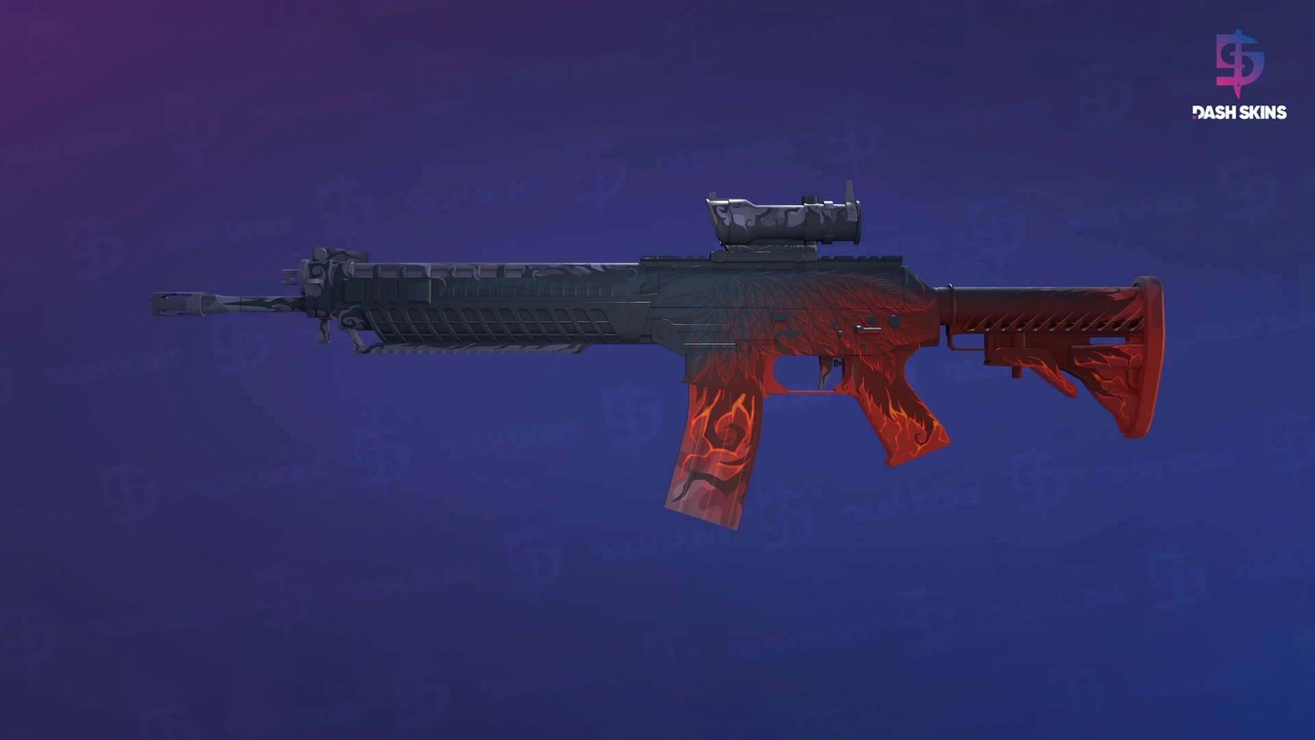 SG 553 | Darkwing (Minimal Wear) Screenshot Playside