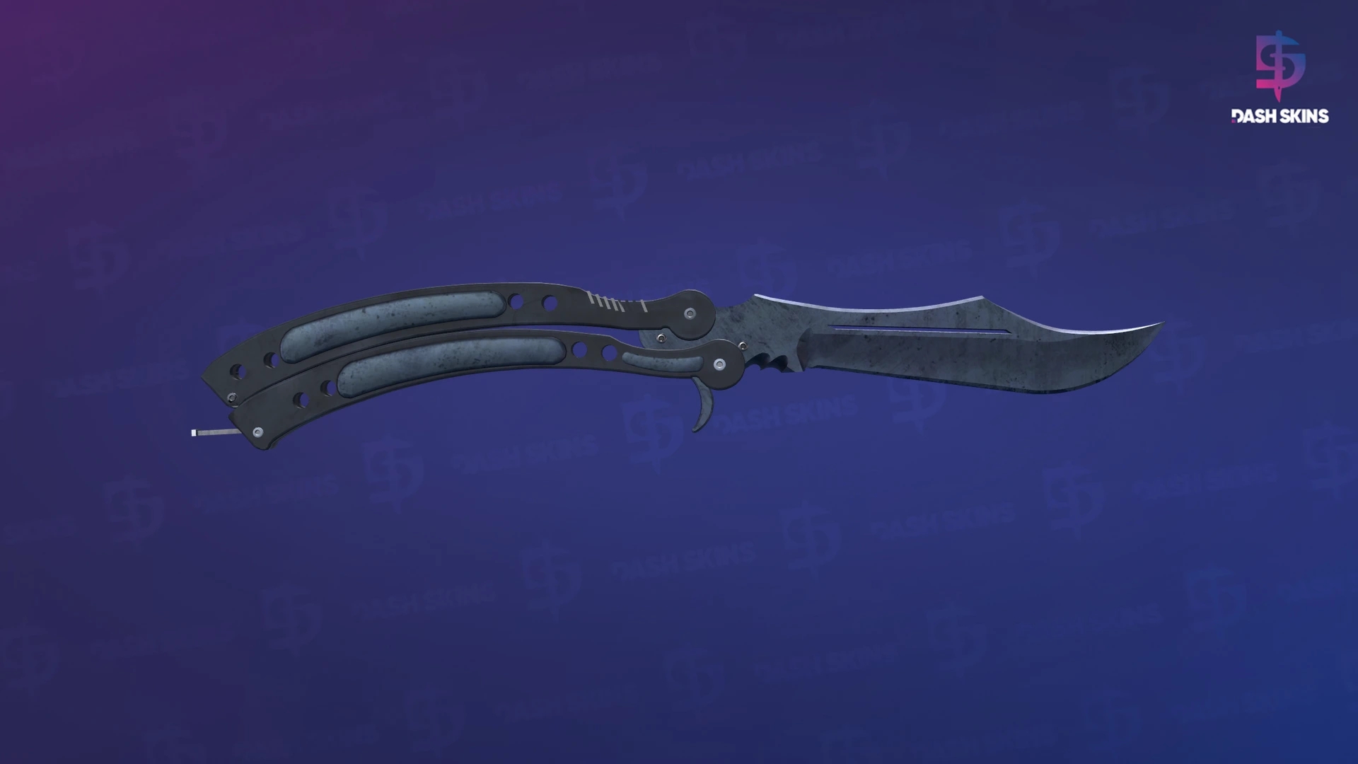 ★ Butterfly Knife | Blue Steel (Field-Tested) Screenshot Playside