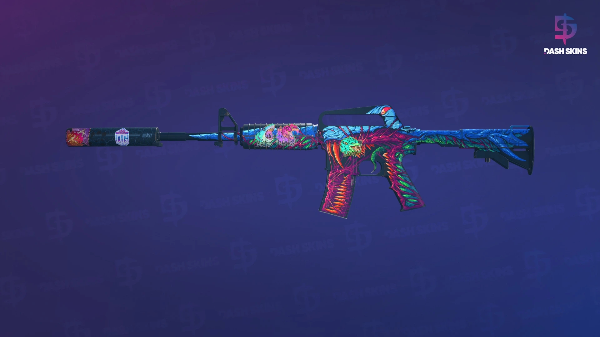 M4A1-S | Hyper Beast (Minimal Wear) Screenshot Playside