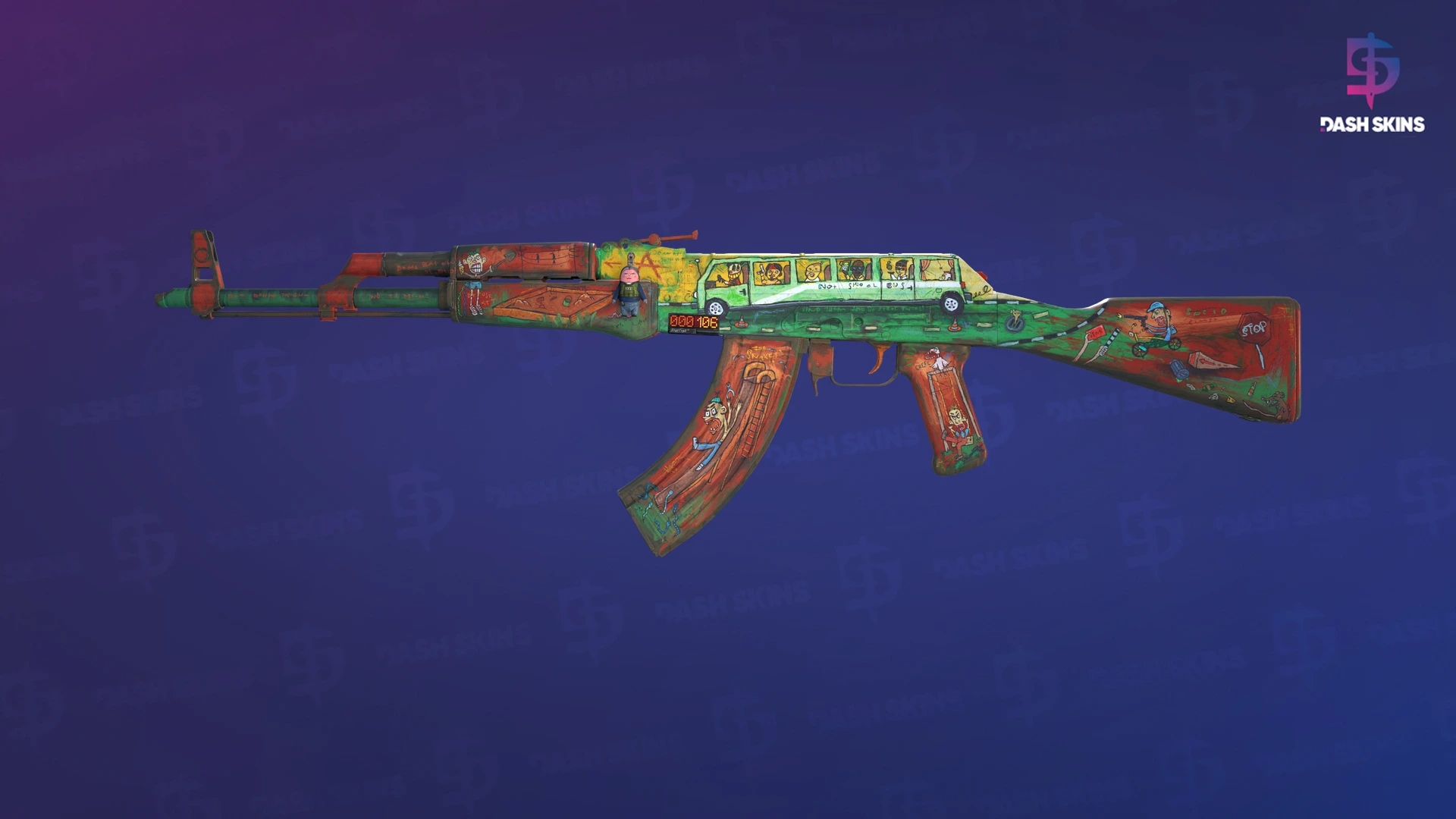 StatTrak™ AK-47 | The Outsiders (Field-Tested) Screenshot Playside
