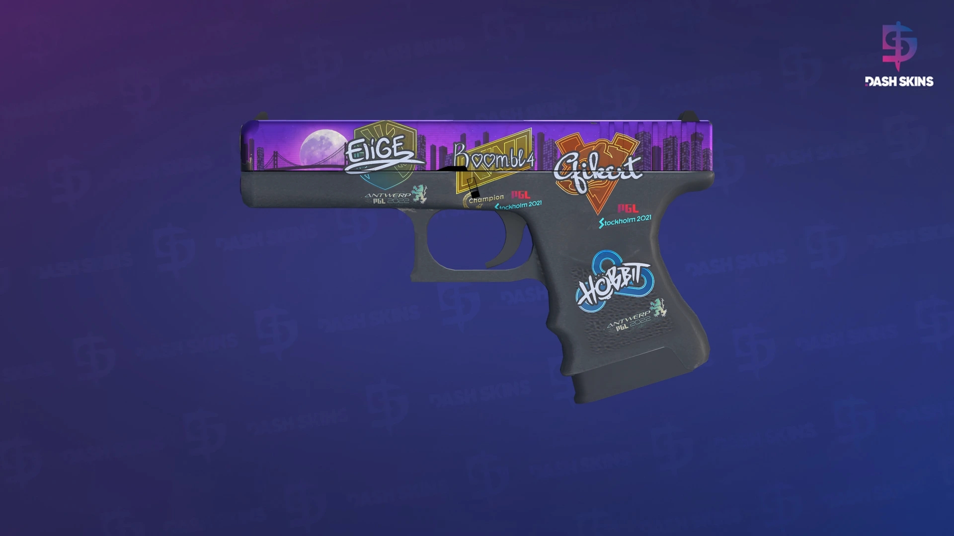 Glock-18 | Moonrise (Minimal Wear) Screenshot Playside