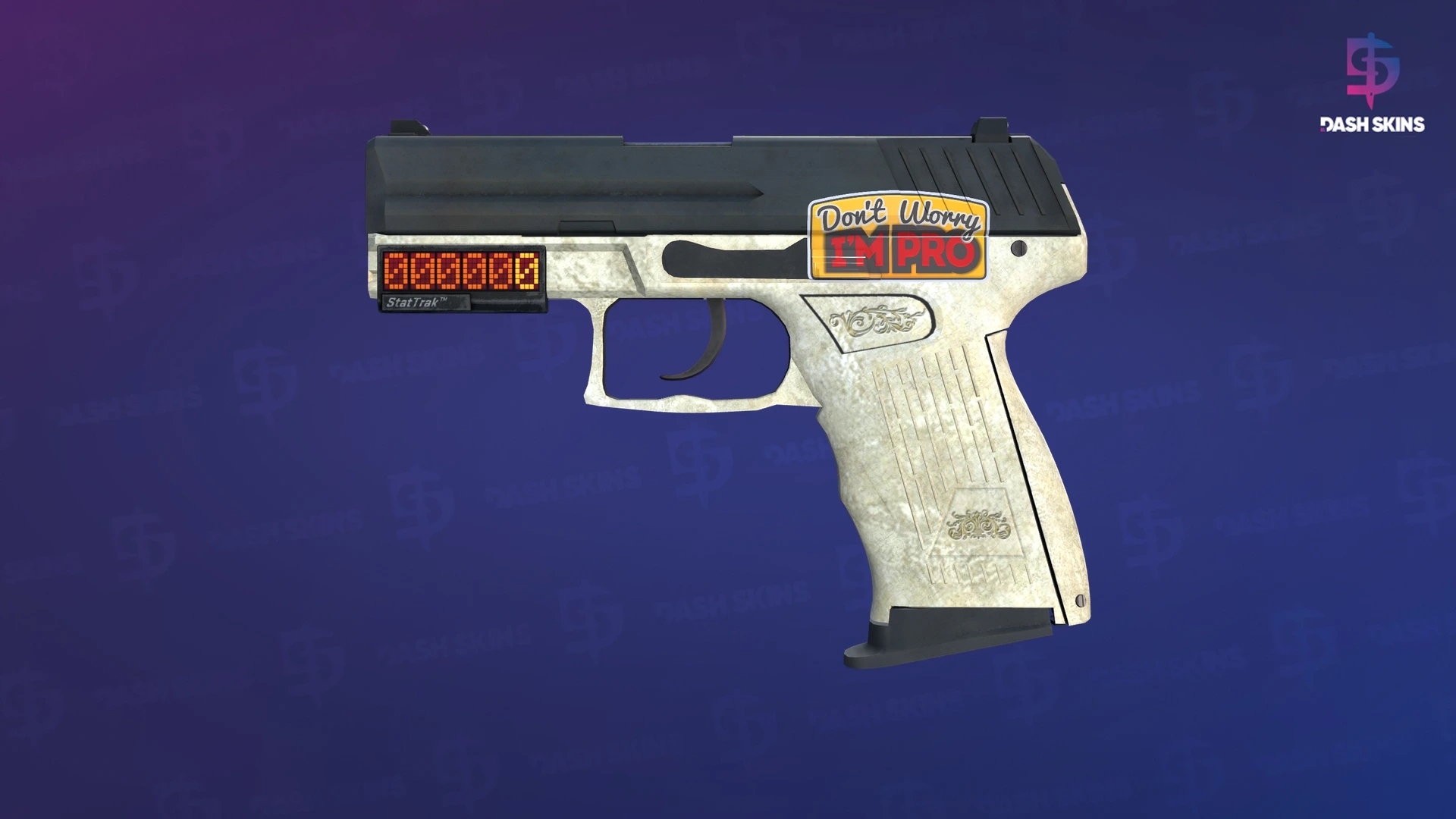 StatTrak™ P2000 | Ivory (Well-Worn) Screenshot Playside