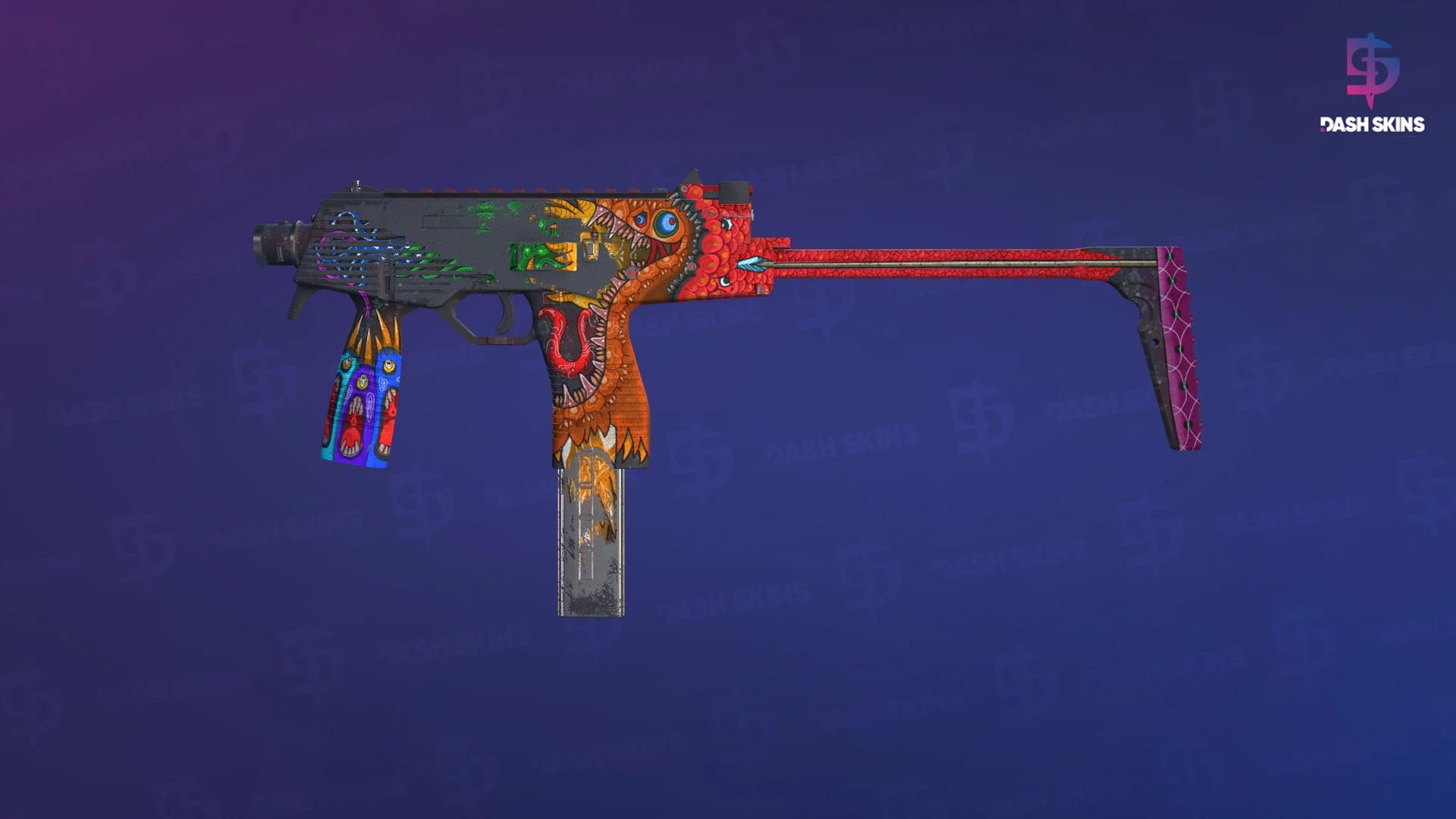 MP9 | Food Chain (Battle-Scarred) Screenshot Playside