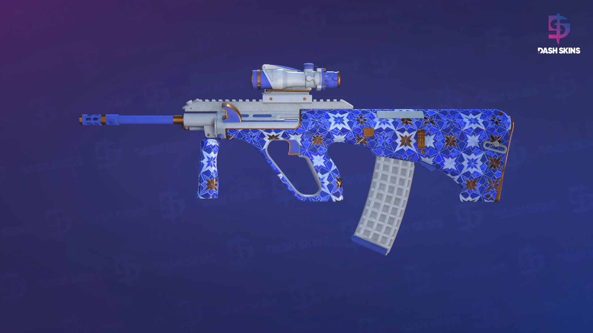AUG | Lapis Lazuli (Minimal Wear) Screenshot Playside