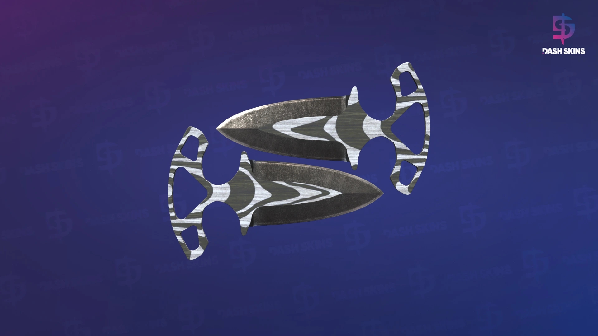 ★ Shadow Daggers | Black Laminate (Battle-Scarred) Screenshot Playside