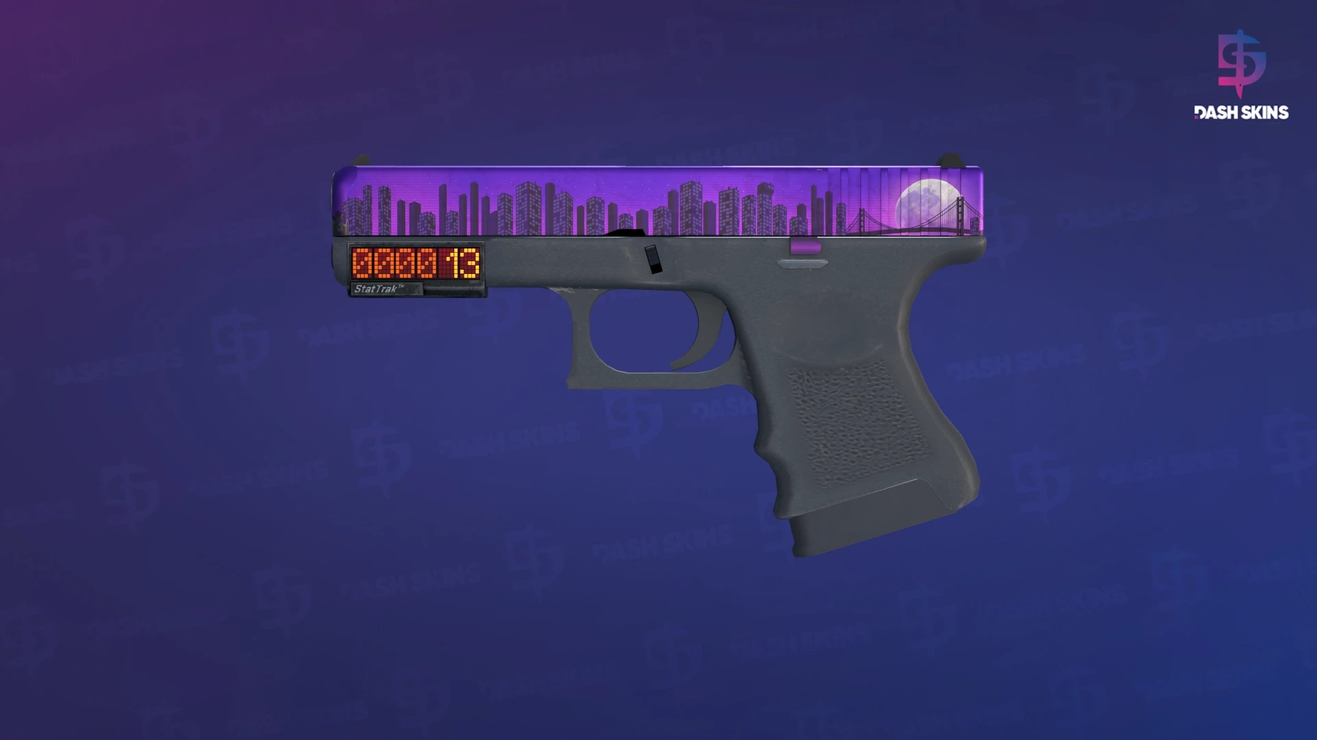 StatTrak™ Glock-18 | Moonrise (Minimal Wear) Screenshot Playside