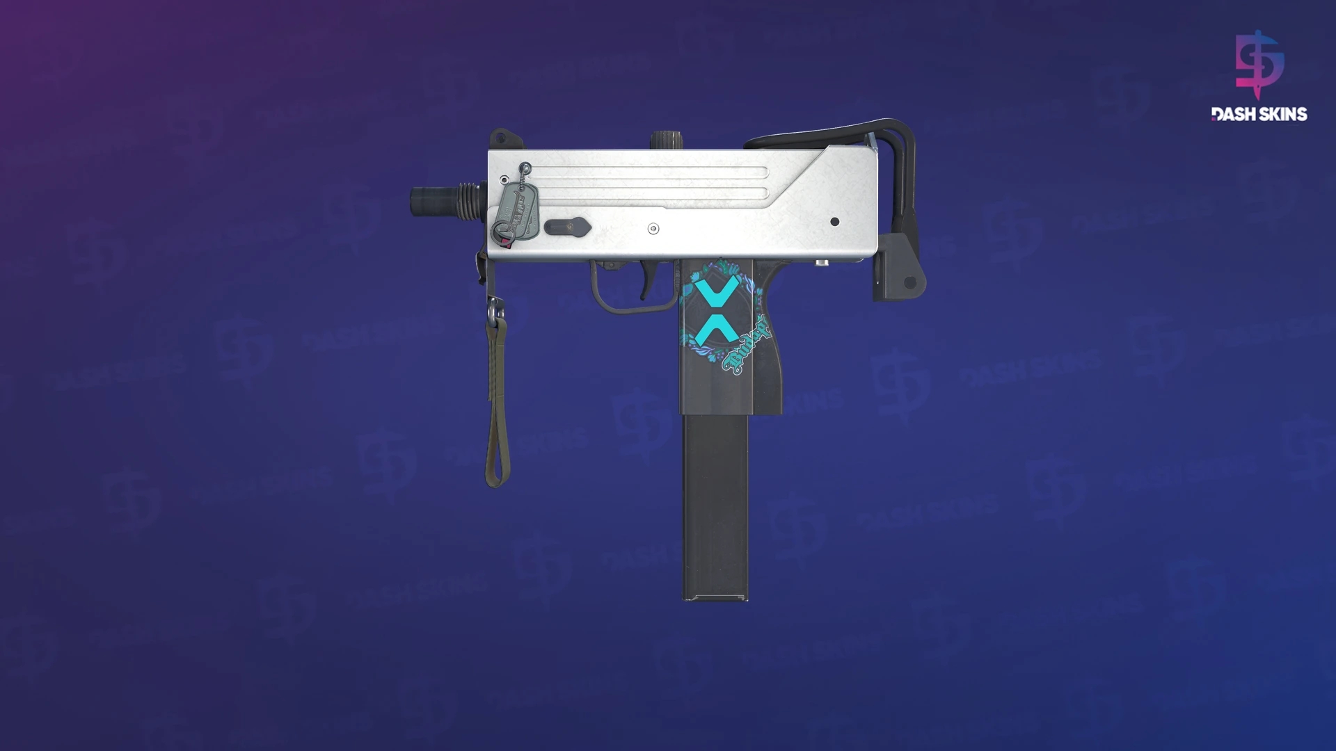 MAC-10 | Silver (Minimal Wear) Screenshot Playside