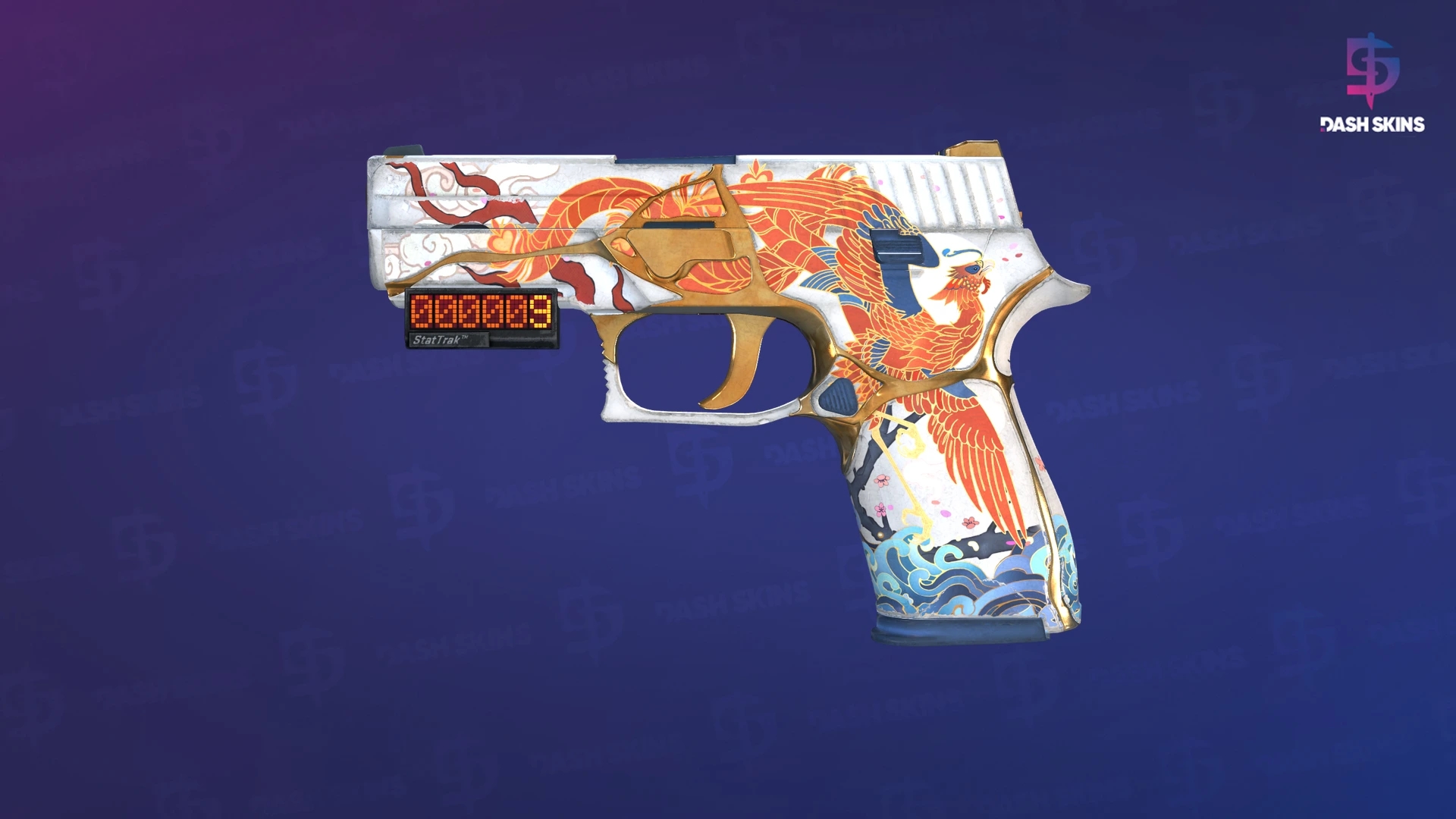 StatTrak™ P250 | Kintsugi (Minimal Wear) Screenshot Playside