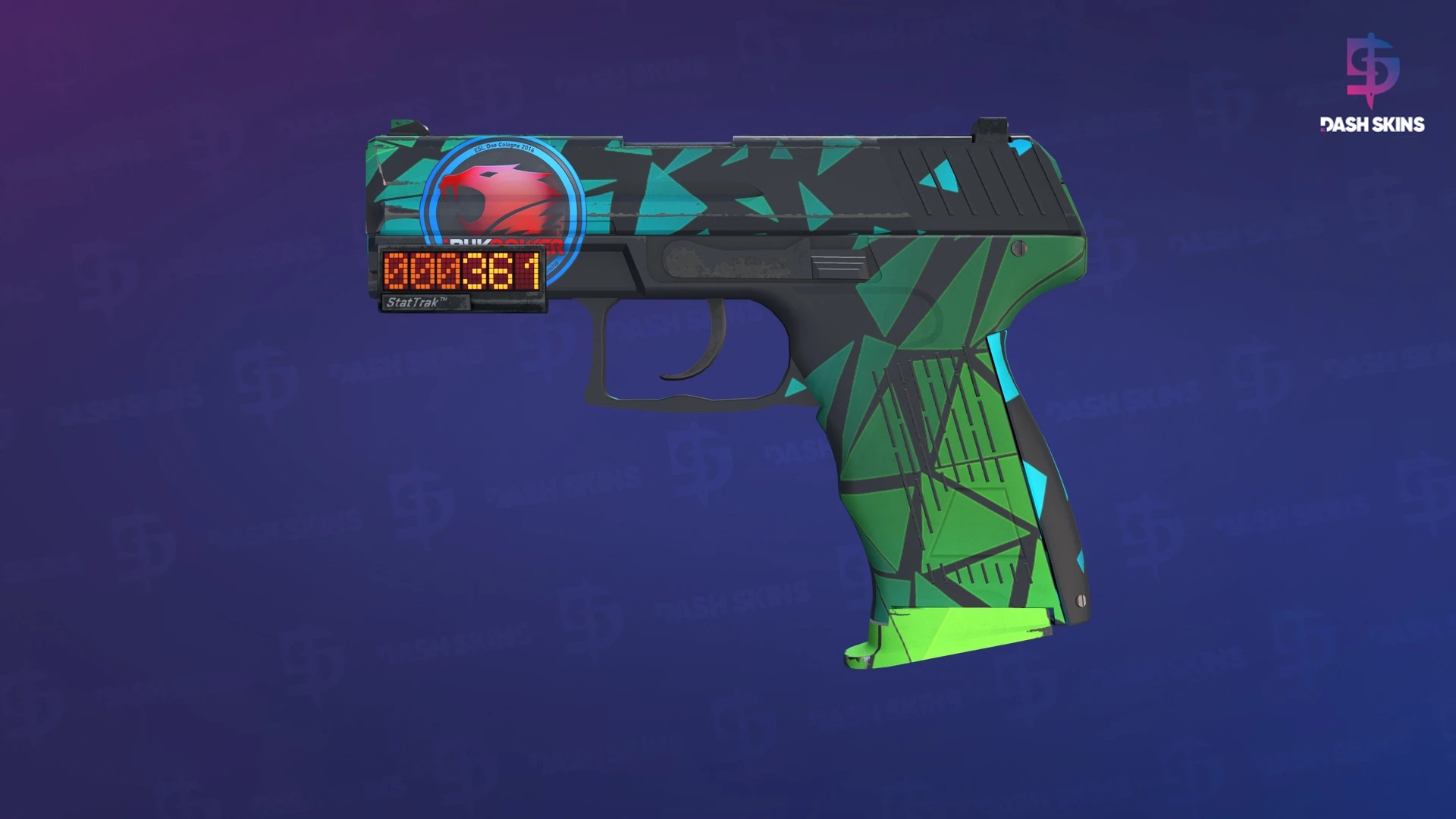 StatTrak™ P2000 | Pulse (Factory New) Screenshot Playside