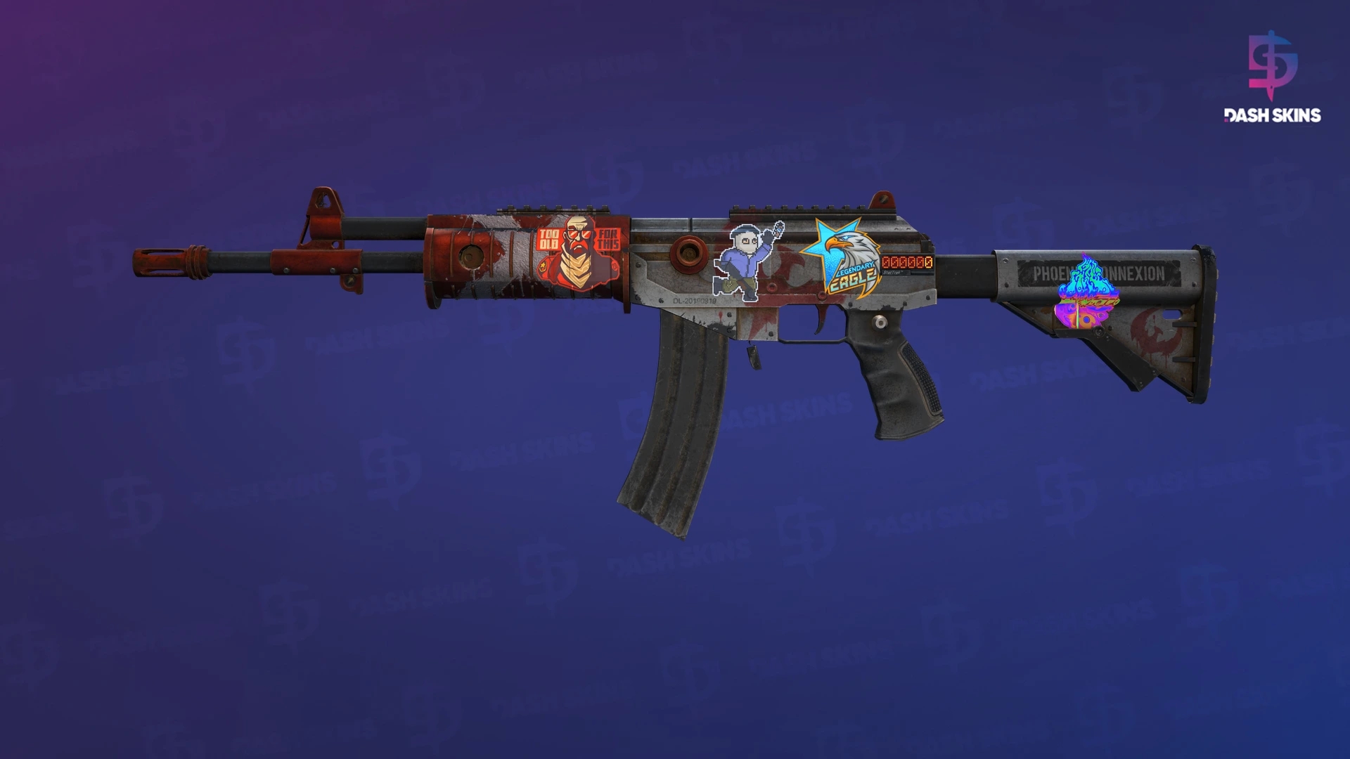StatTrak™ Galil AR | Connexion (Battle-Scarred) Screenshot Playside