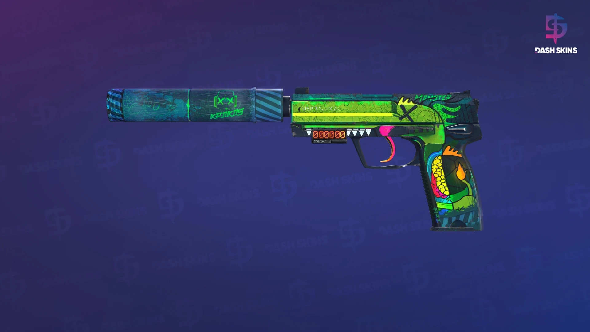 StatTrak™ USP-S | Monster Mashup (Minimal Wear) Screenshot Playside
