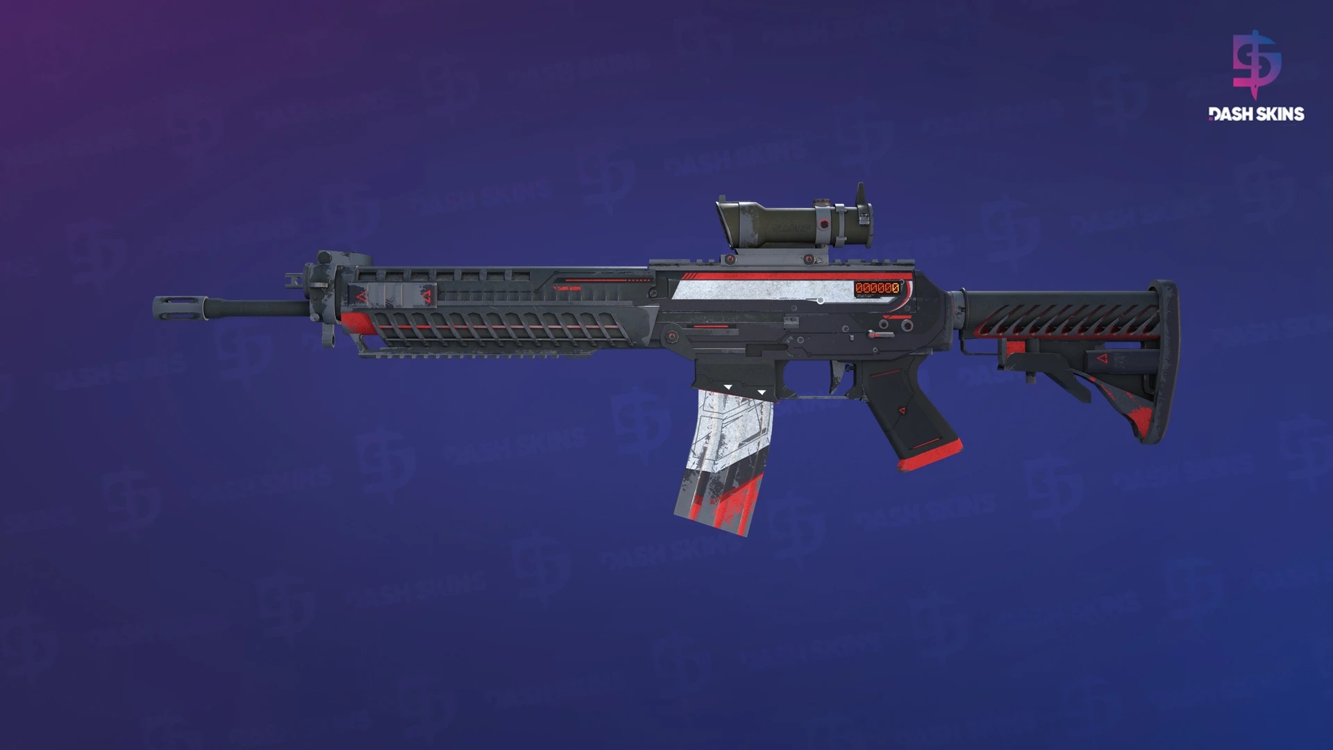 StatTrak™ SG 553 | Cyrex (Battle-Scarred) Screenshot Playside
