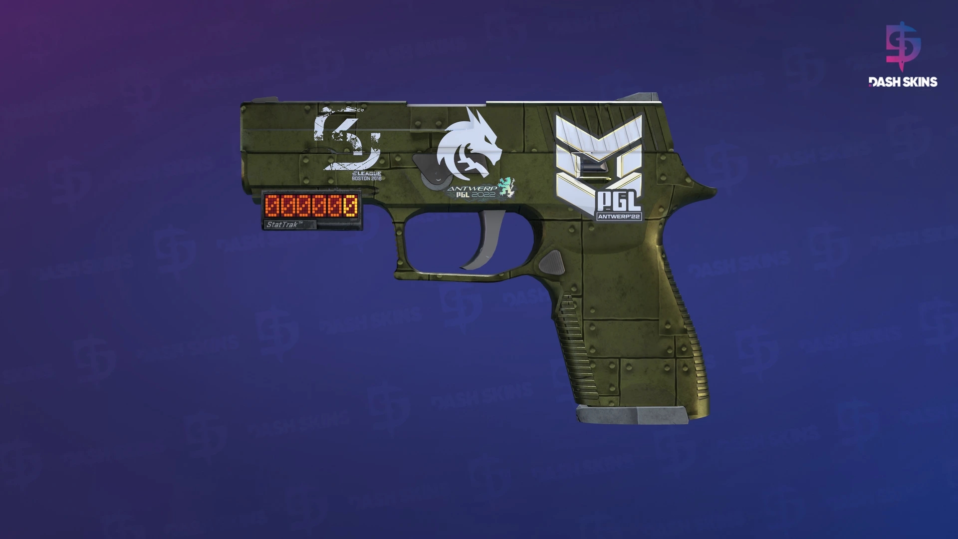 StatTrak™ P250 | Iron Clad (Well-Worn) Screenshot Playside