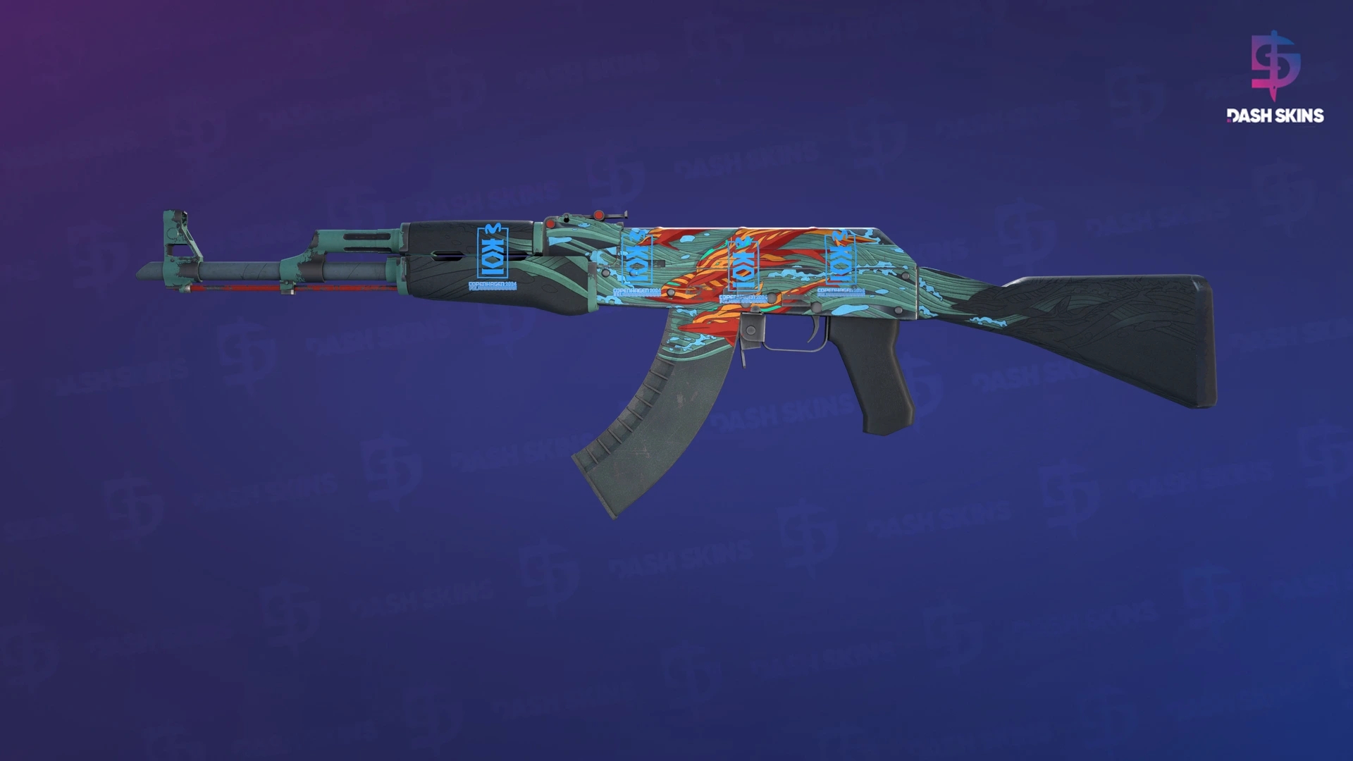 AK-47 | Aquamarine Revenge (Field-Tested) Screenshot Playside
