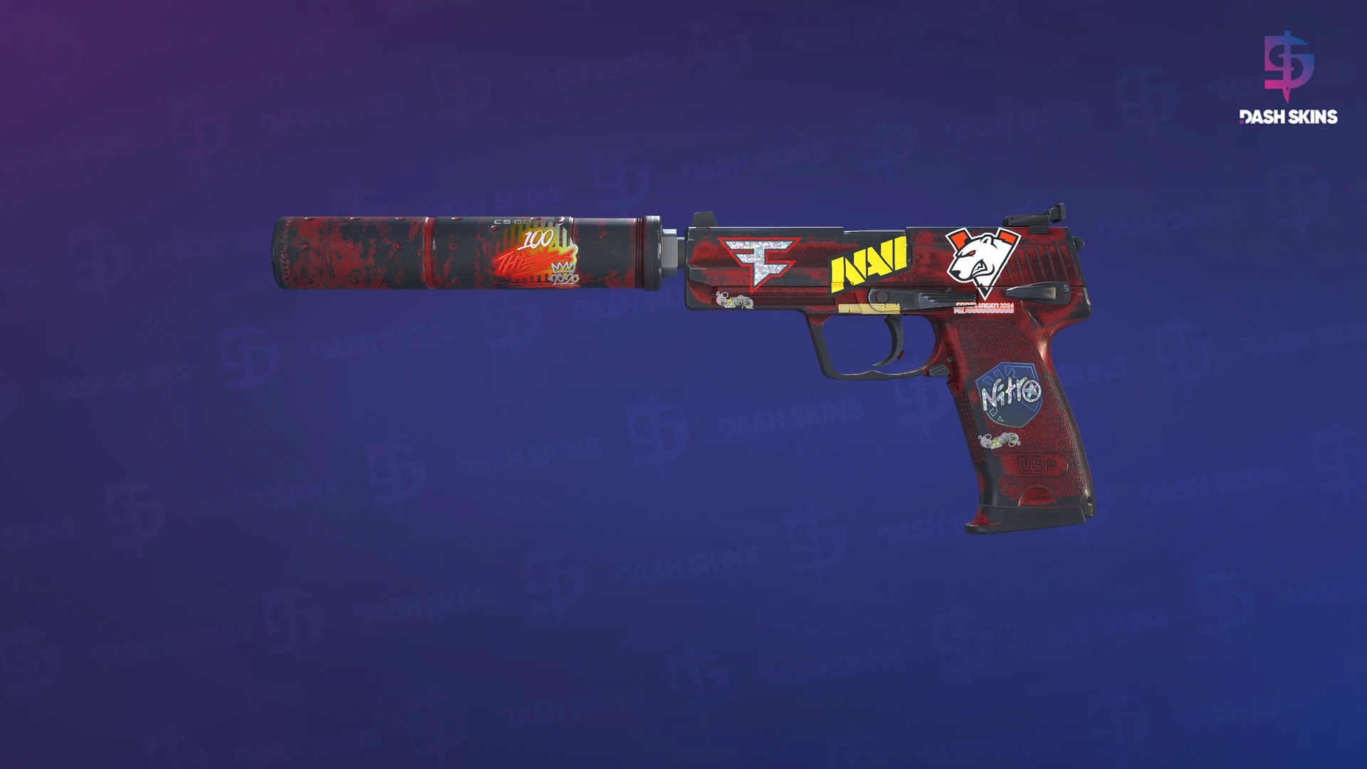 USP-S | Bleeding Edge (Battle-Scarred) Screenshot Playside