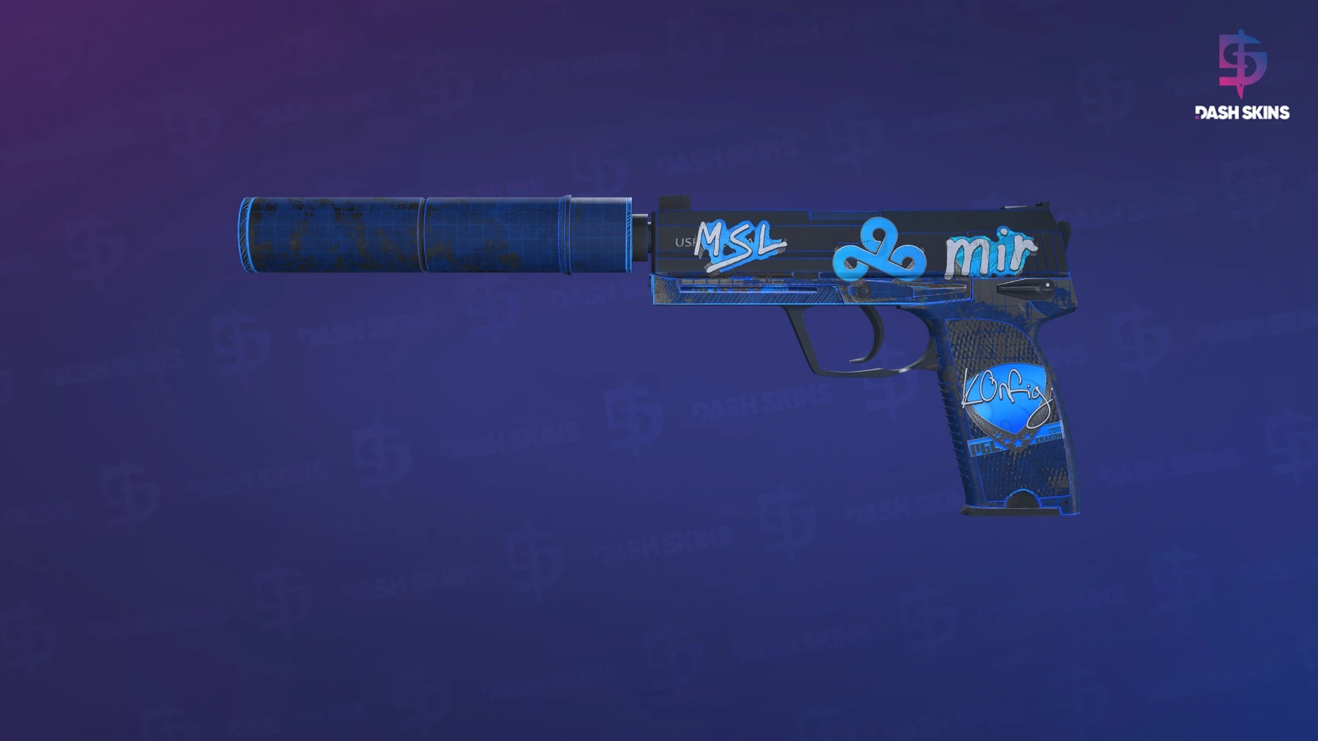 USP-S | Blueprint (Battle-Scarred) Screenshot Playside
