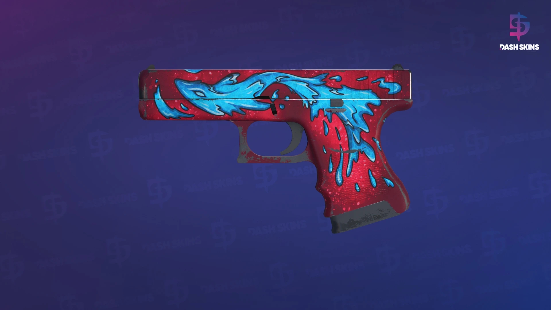 Glock-18 | Water Elemental (Field-Tested) Screenshot Playside