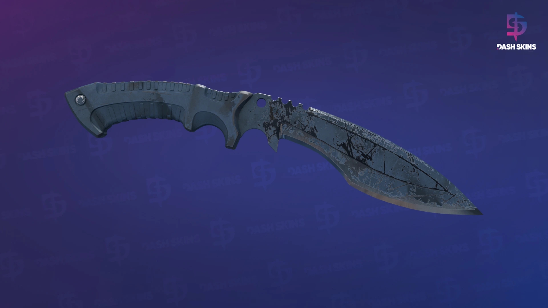 ★ Kukri Knife | Night Stripe (Well-Worn) Screenshot Playside
