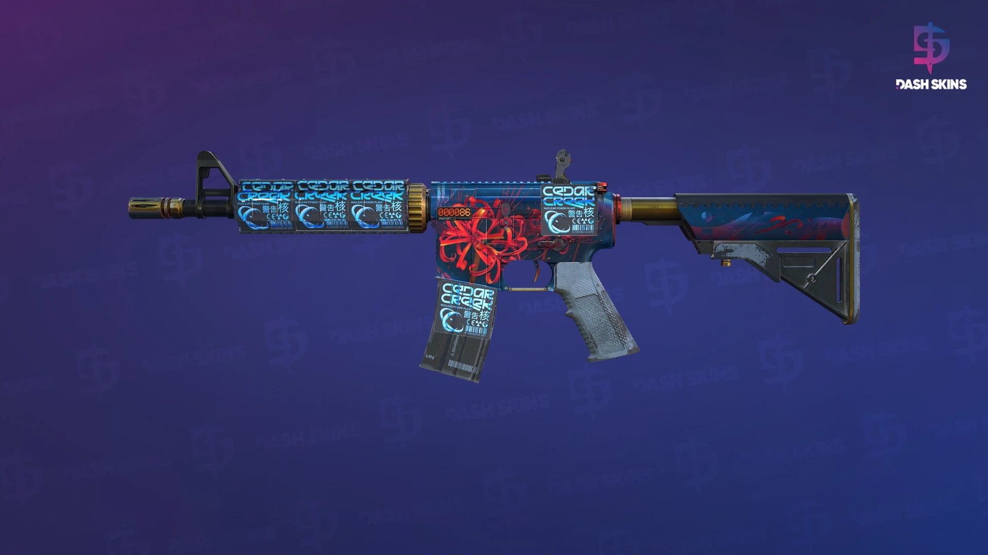 StatTrak™ M4A4 | Spider Lily (Field-Tested) Screenshot Playside