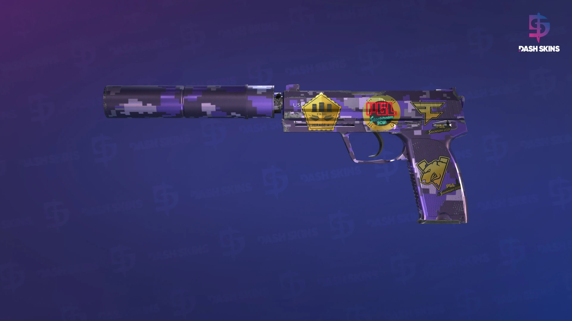 Souvenir USP-S | Purple DDPAT (Minimal Wear) Screenshot Playside