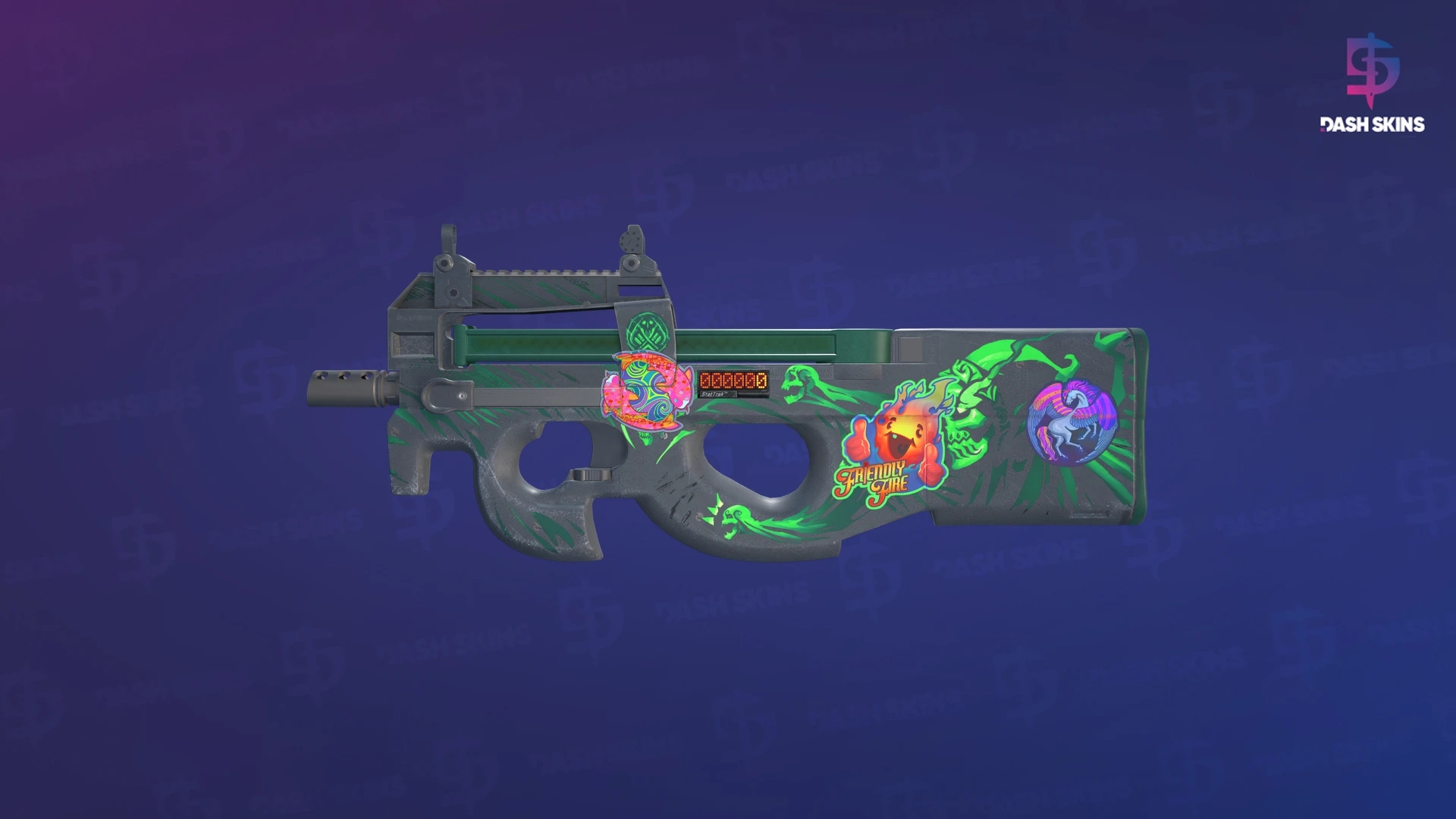StatTrak™ P90 | Grim (Minimal Wear) Screenshot Playside