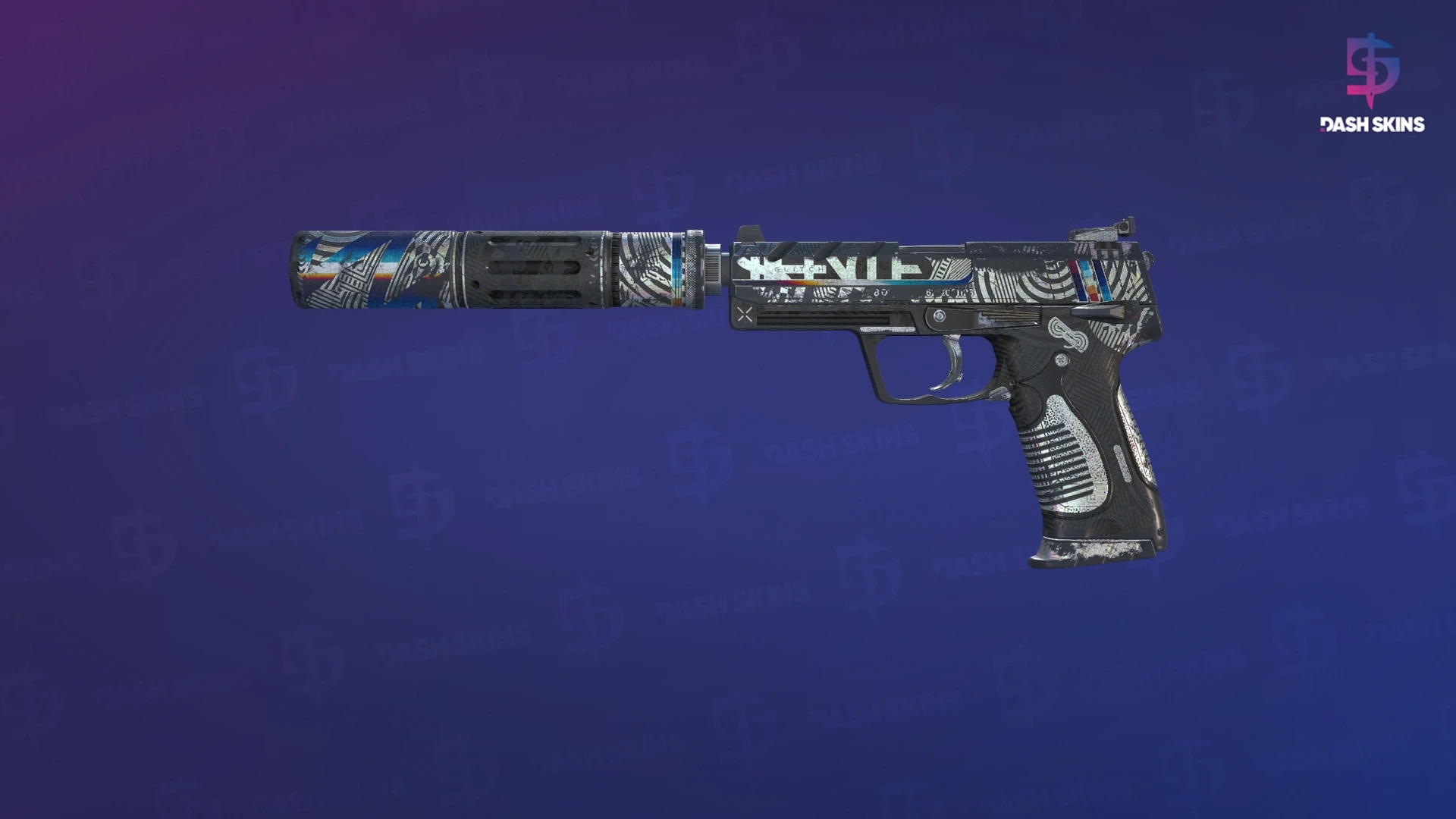 USP-S | Spiral Glitch (Battle-Scarred) Screenshot Playside