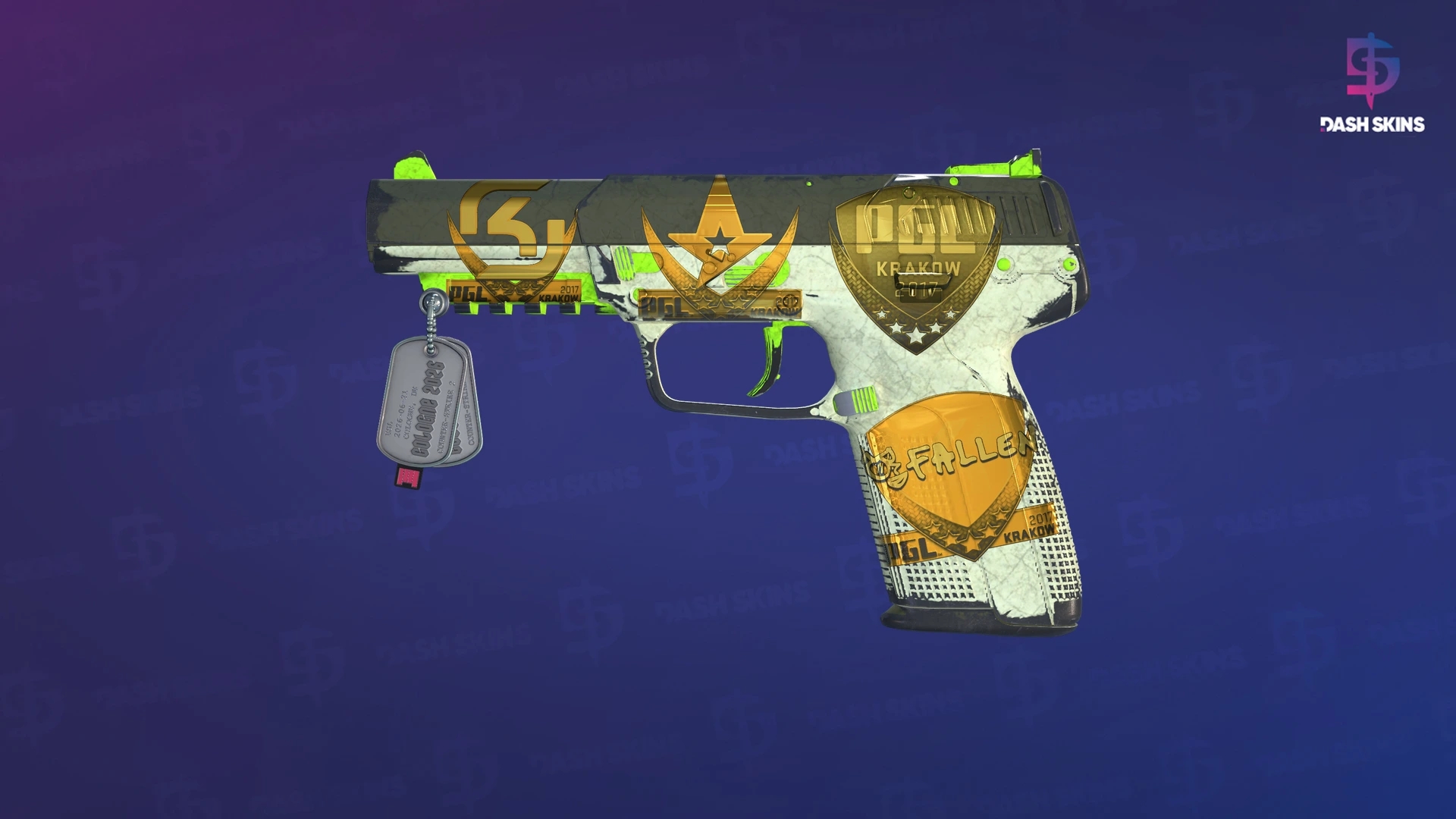 Souvenir Five-SeveN | Hot Shot (Well-Worn) Screenshot Playside