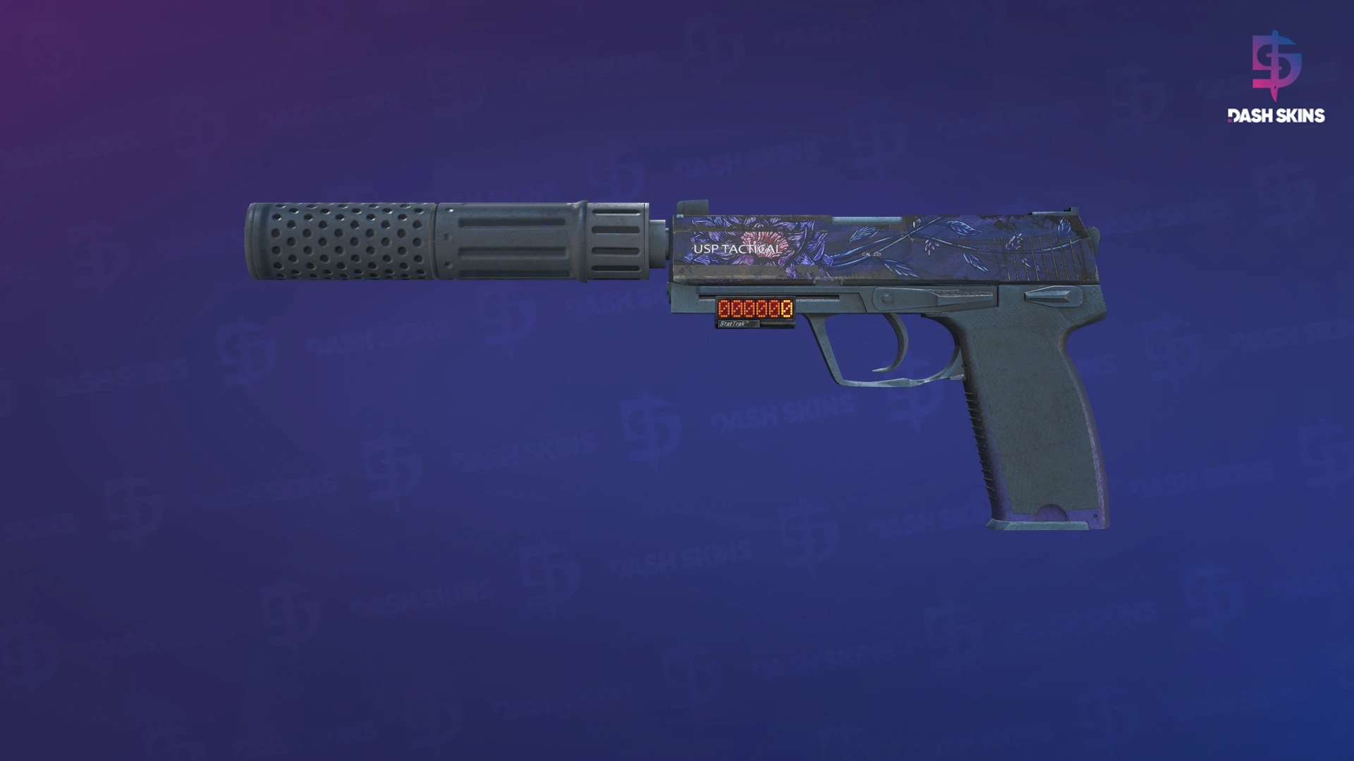 StatTrak™ USP-S | Black Lotus (Battle-Scarred) Screenshot Playside