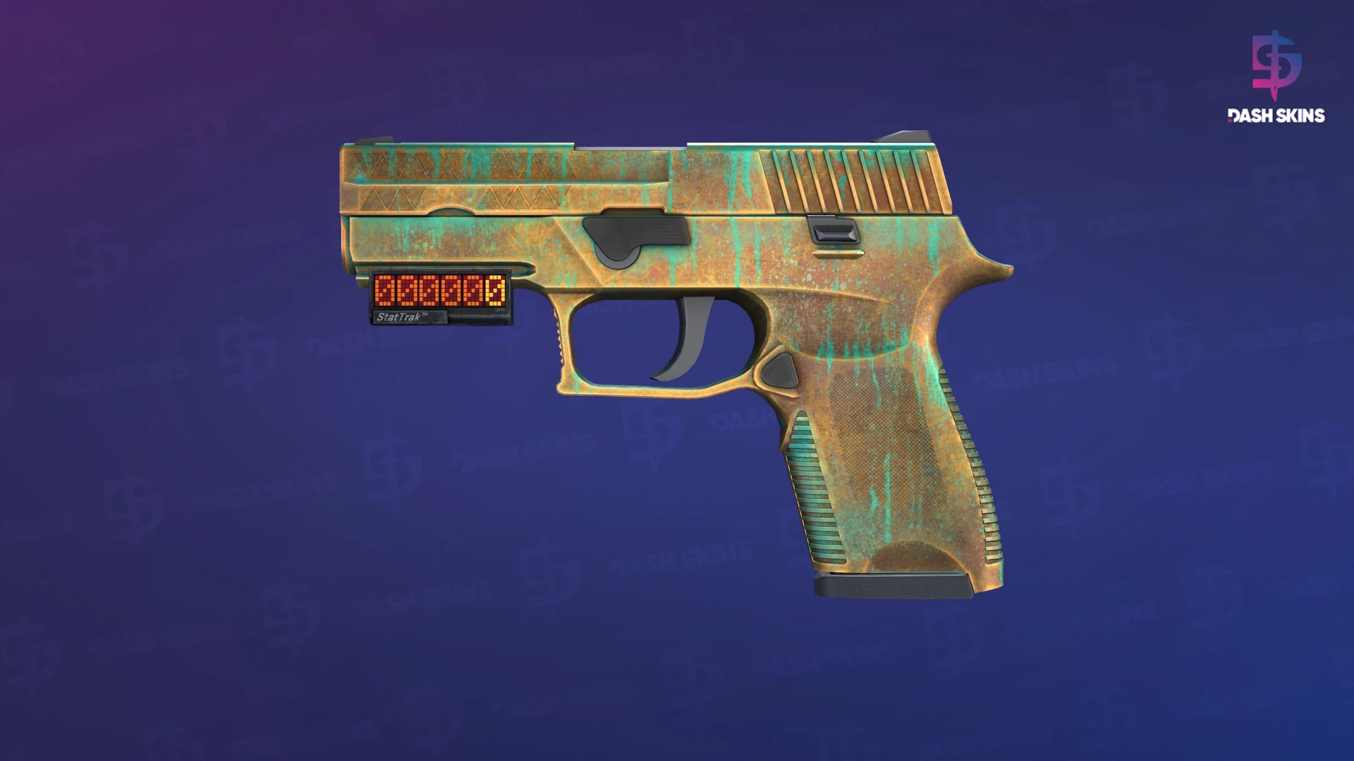 StatTrak™ P250 | Verdigris (Field-Tested) Screenshot Playside