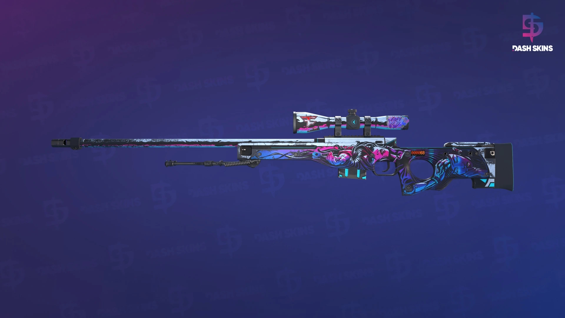 StatTrak™ AWP | Neo-Noir (Well-Worn) Screenshot Playside