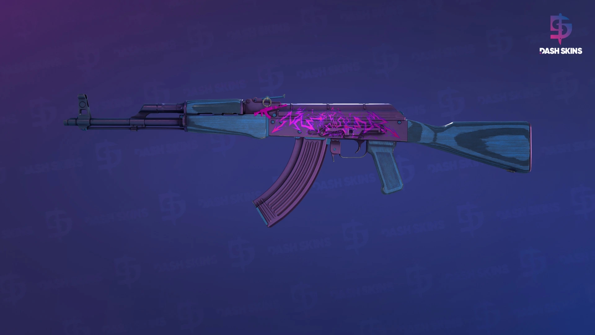 AK-47 | Midnight Laminate (Minimal Wear) Screenshot Playside