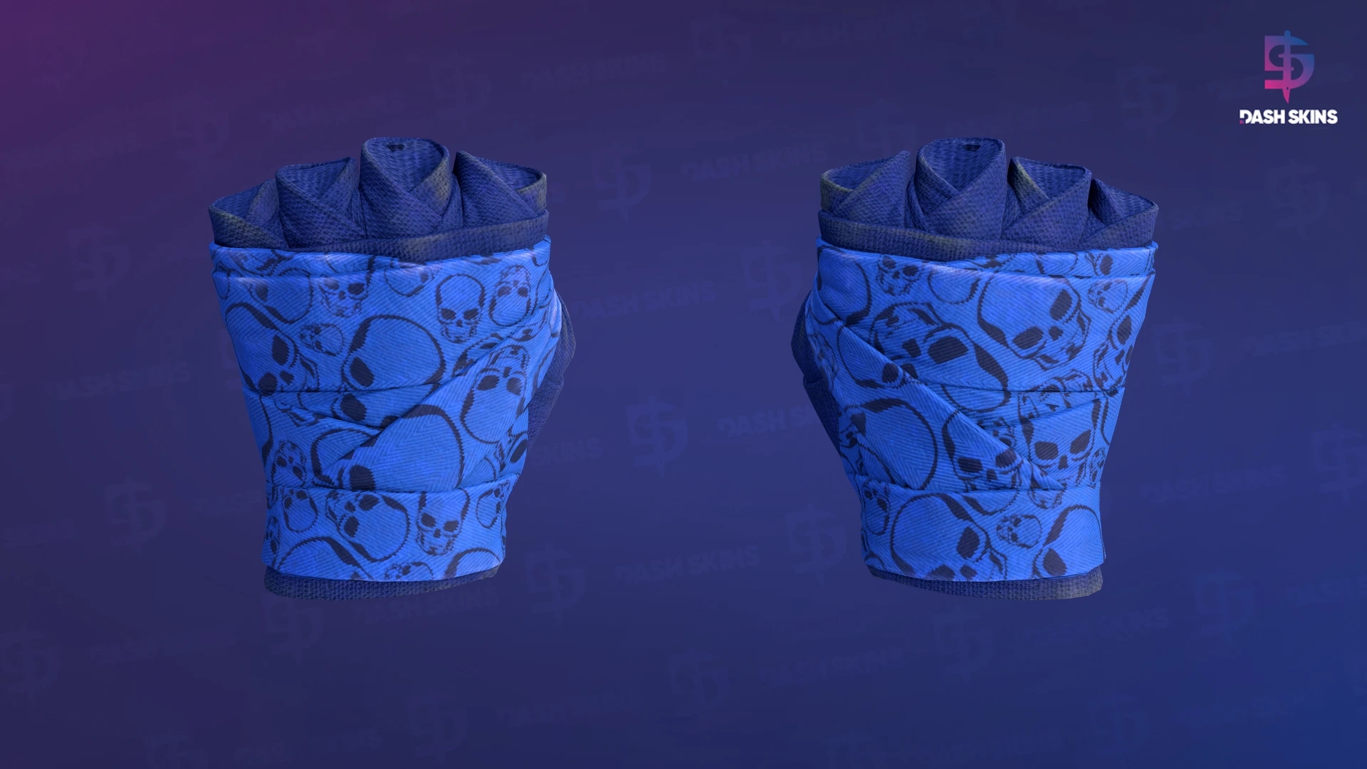 ★ Hand Wraps | Cobalt Skulls (Field-Tested) Screenshot Playside