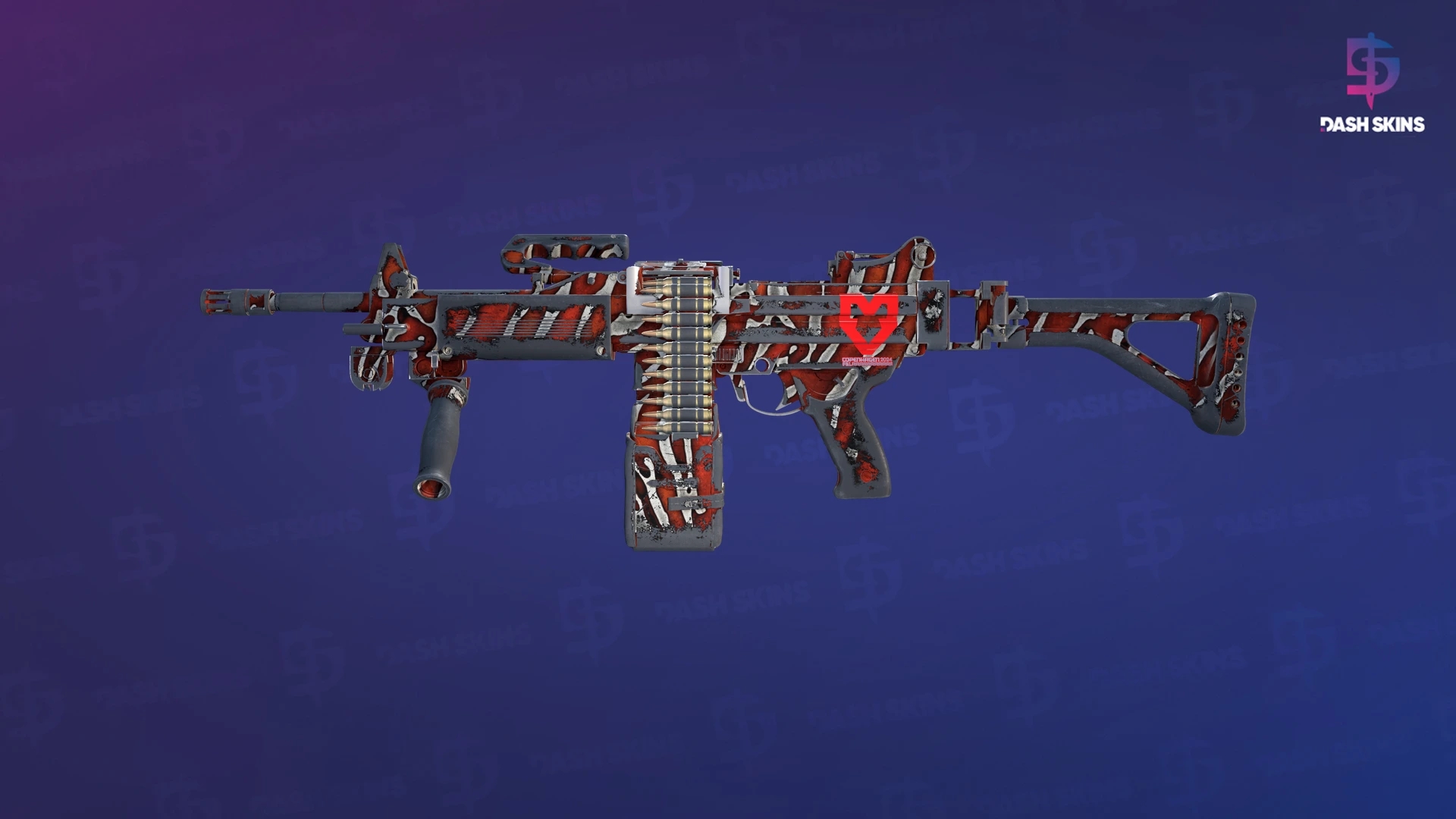 Negev | Lionfish (Battle-Scarred) Screenshot Playside