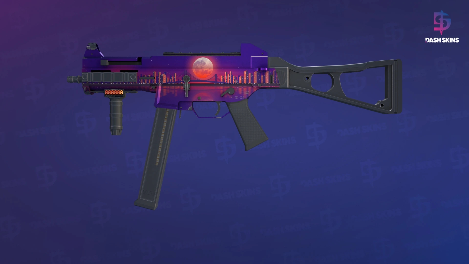 StatTrak™ UMP-45 | Moonrise (Minimal Wear) Screenshot Playside