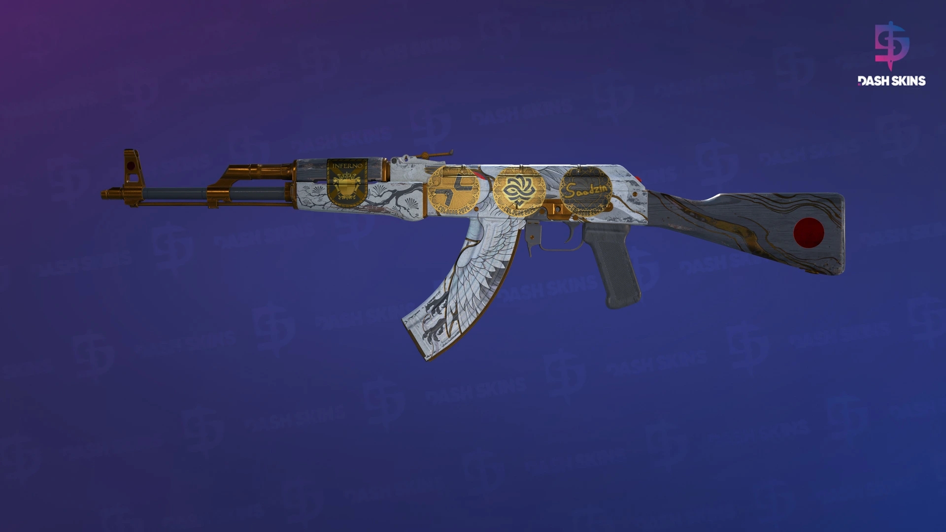 Souvenir AK-47 | Crane Flight (Battle-Scarred) Screenshot Playside