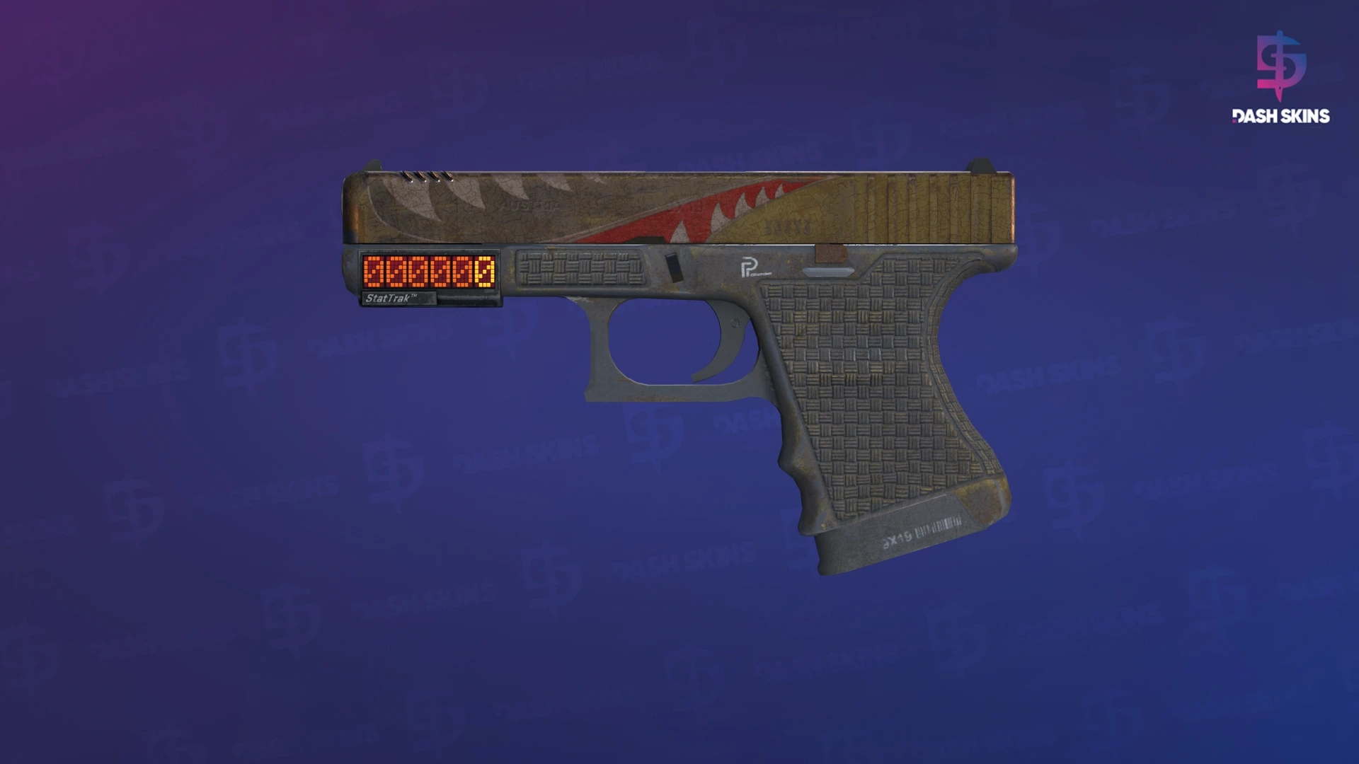 StatTrak™ Glock-18 | Warhawk (Battle-Scarred) Screenshot Playside