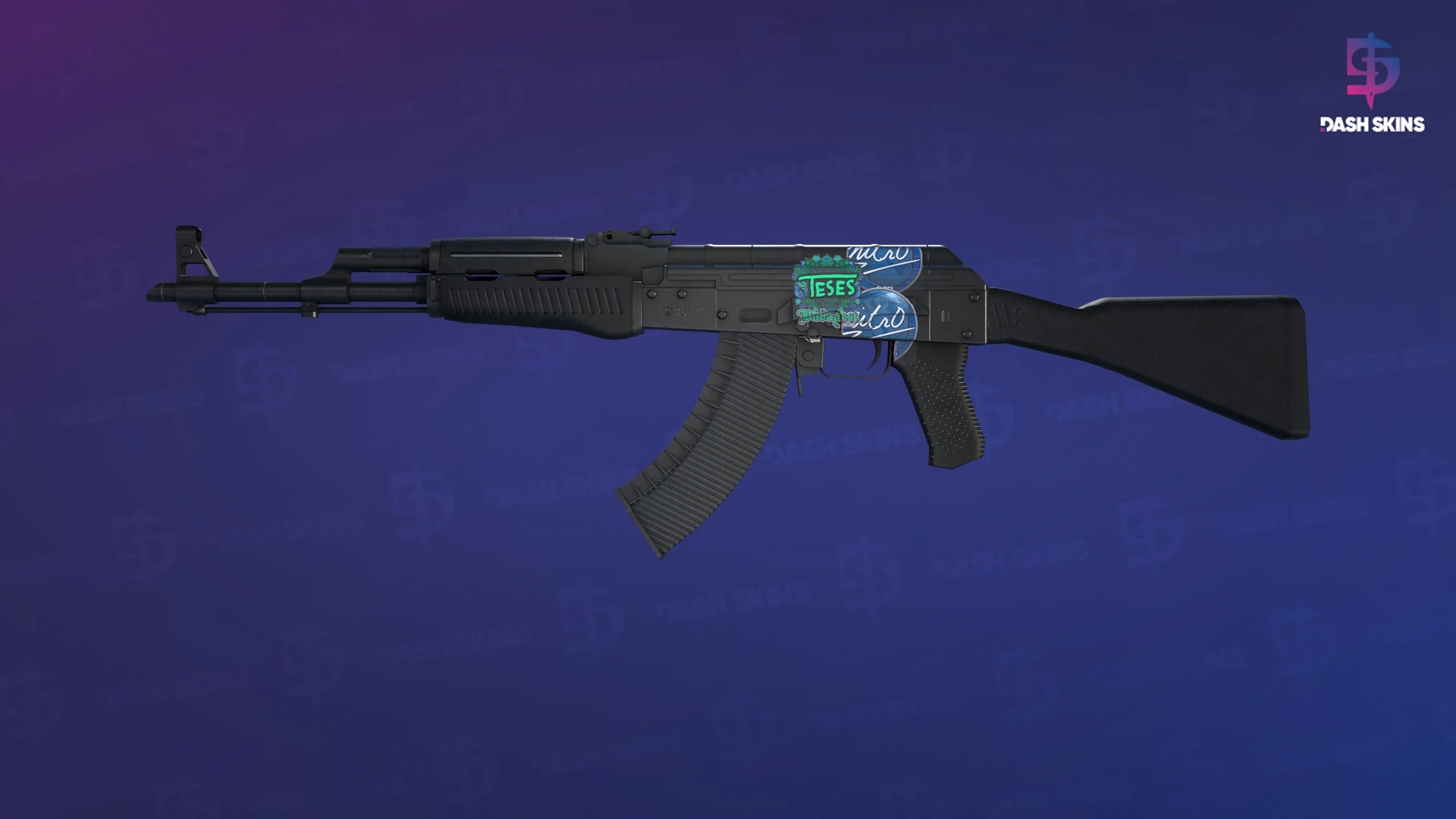 AK-47 | Slate (Well-Worn) Screenshot Playside