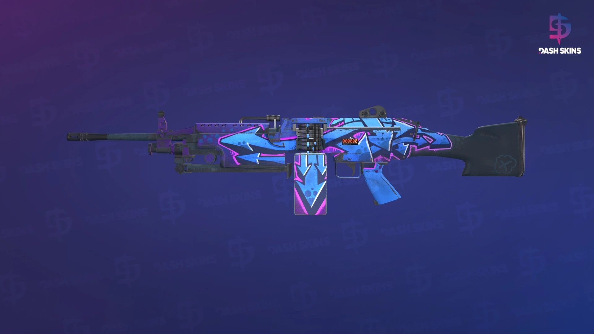 StatTrak™ M249 | Downtown (Field-Tested) Screenshot Playside