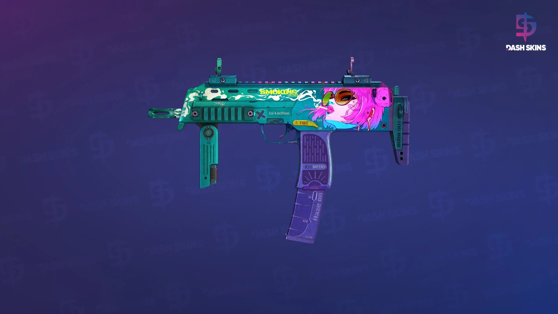 MP7 | Smoking Kills (Field-Tested) Screenshot Playside