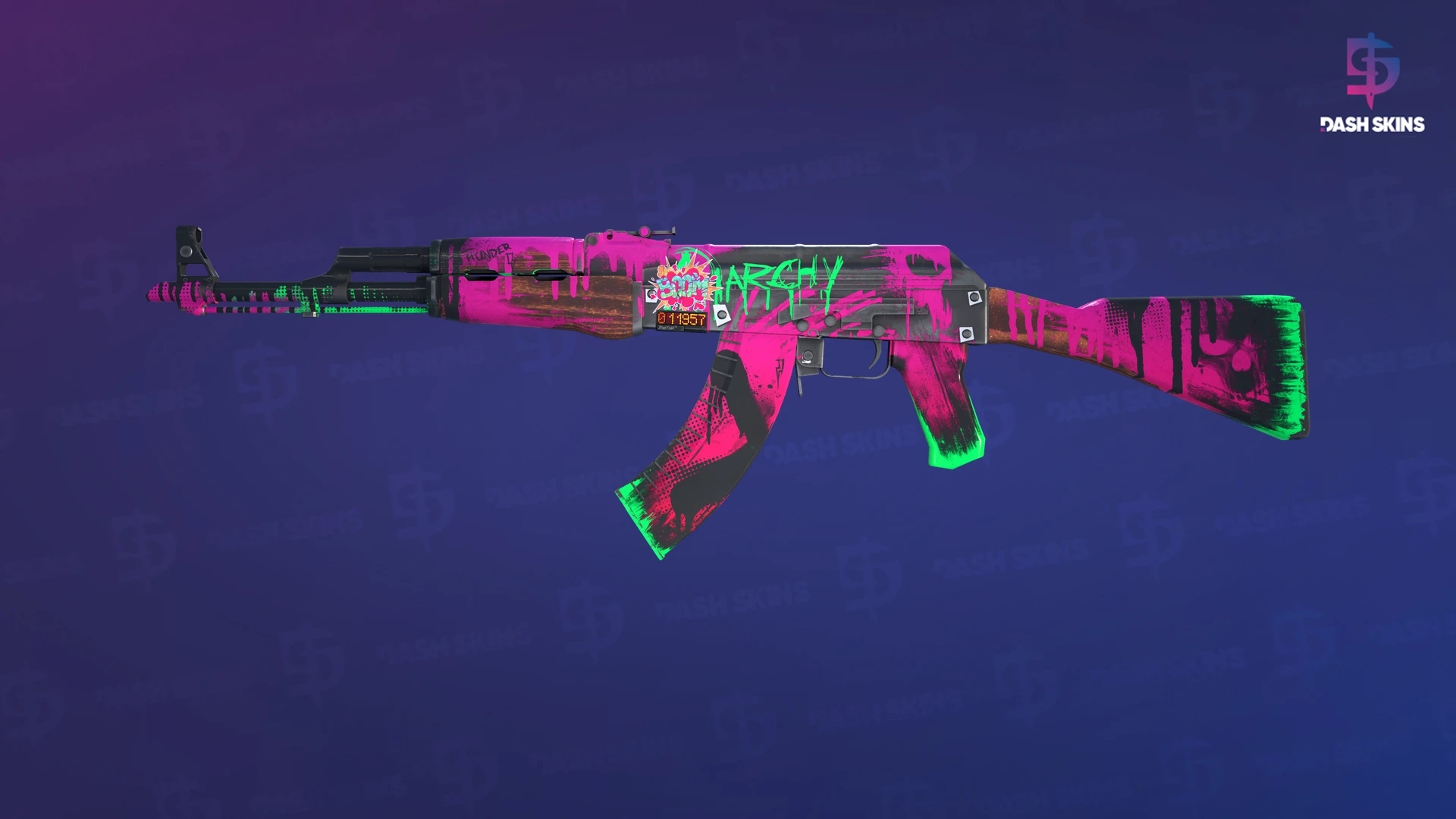 StatTrak™ AK-47 | Neon Revolution (Field-Tested) Screenshot Playside