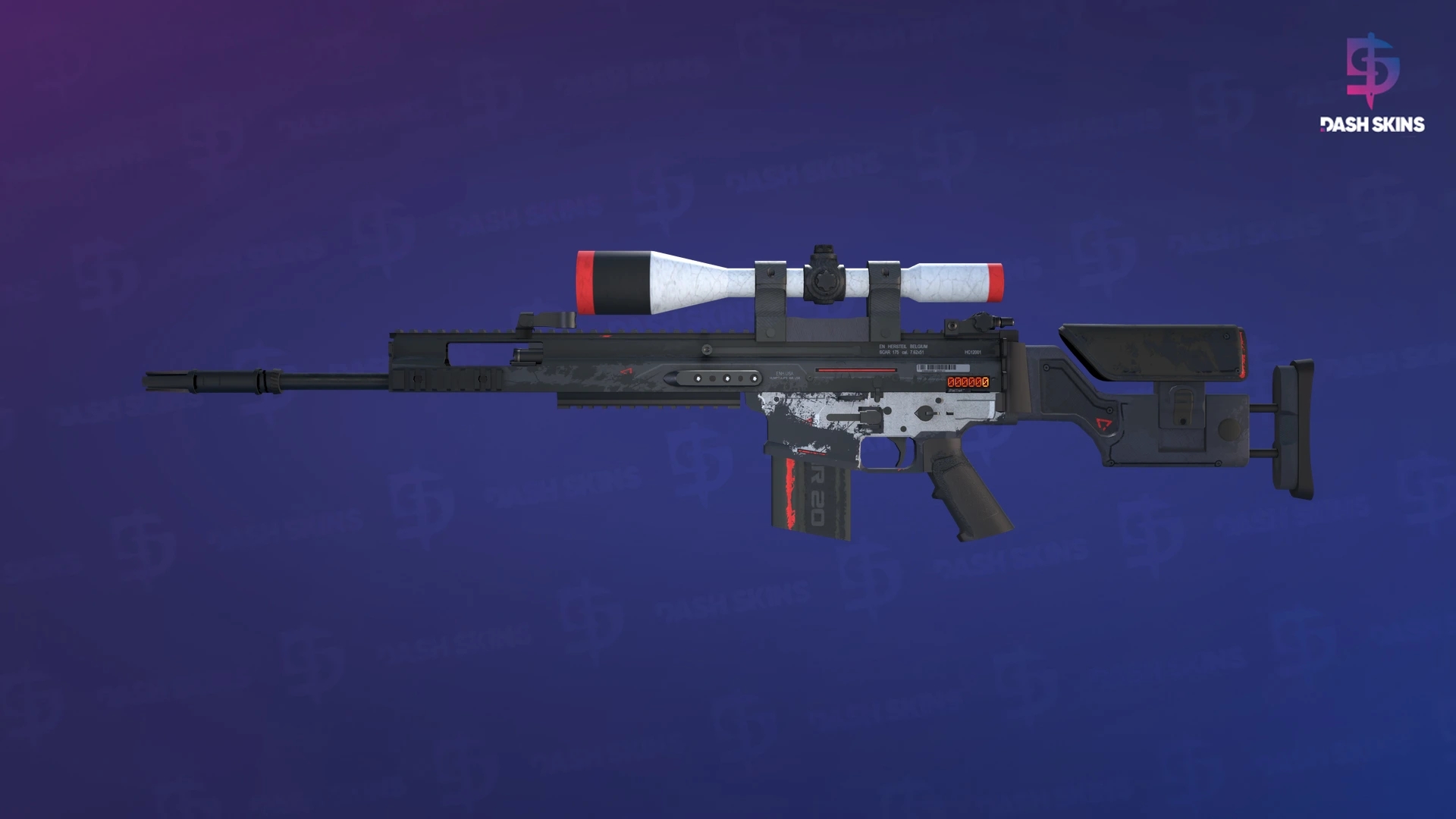 StatTrak™ SCAR-20 | Cyrex (Well-Worn) Screenshot Playside