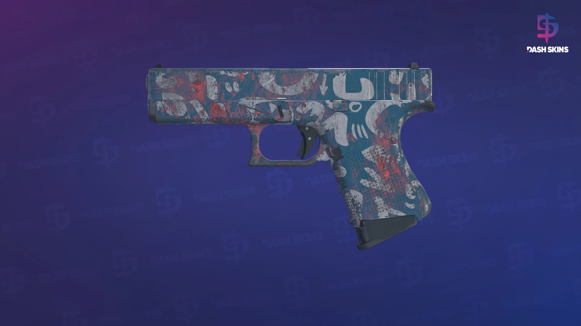 Glock-18 | Teal Graf (Field-Tested) Screenshot Playside