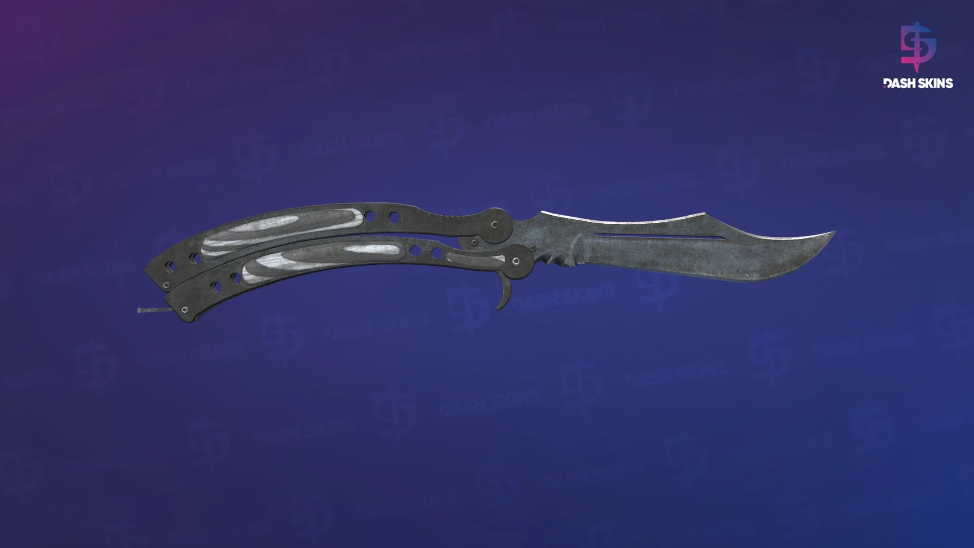 ★ Butterfly Knife | Black Laminate (Battle-Scarred) Screenshot Playside