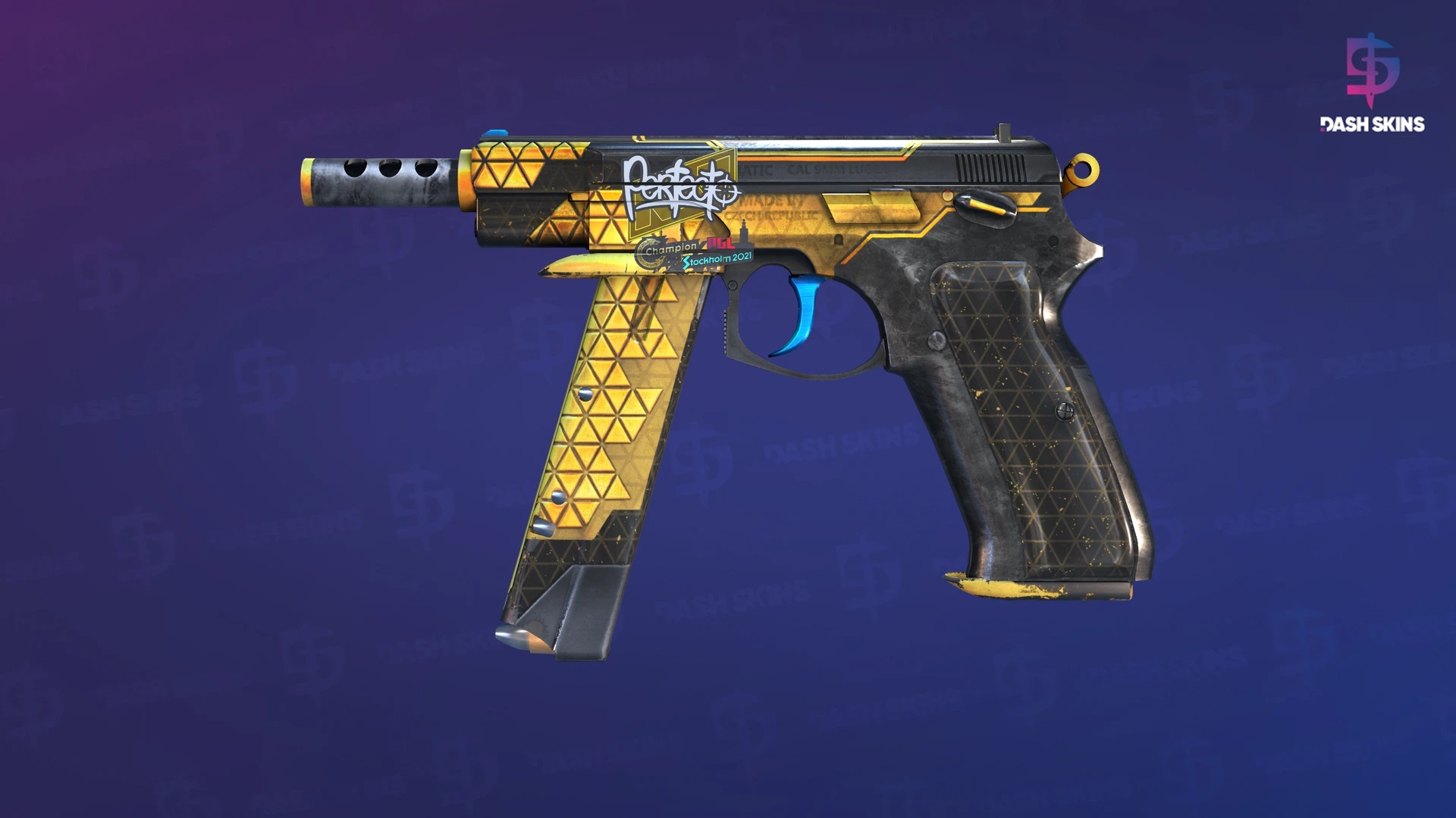 CZ75-Auto | Syndicate (Field-Tested) Screenshot Playside