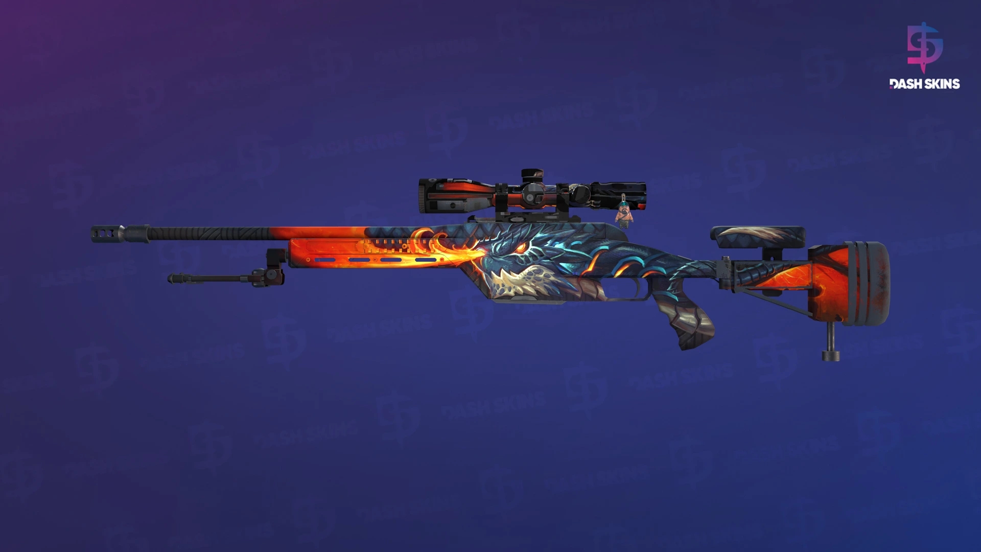 SSG 08 | Dragonfire (Factory New) Screenshot Playside