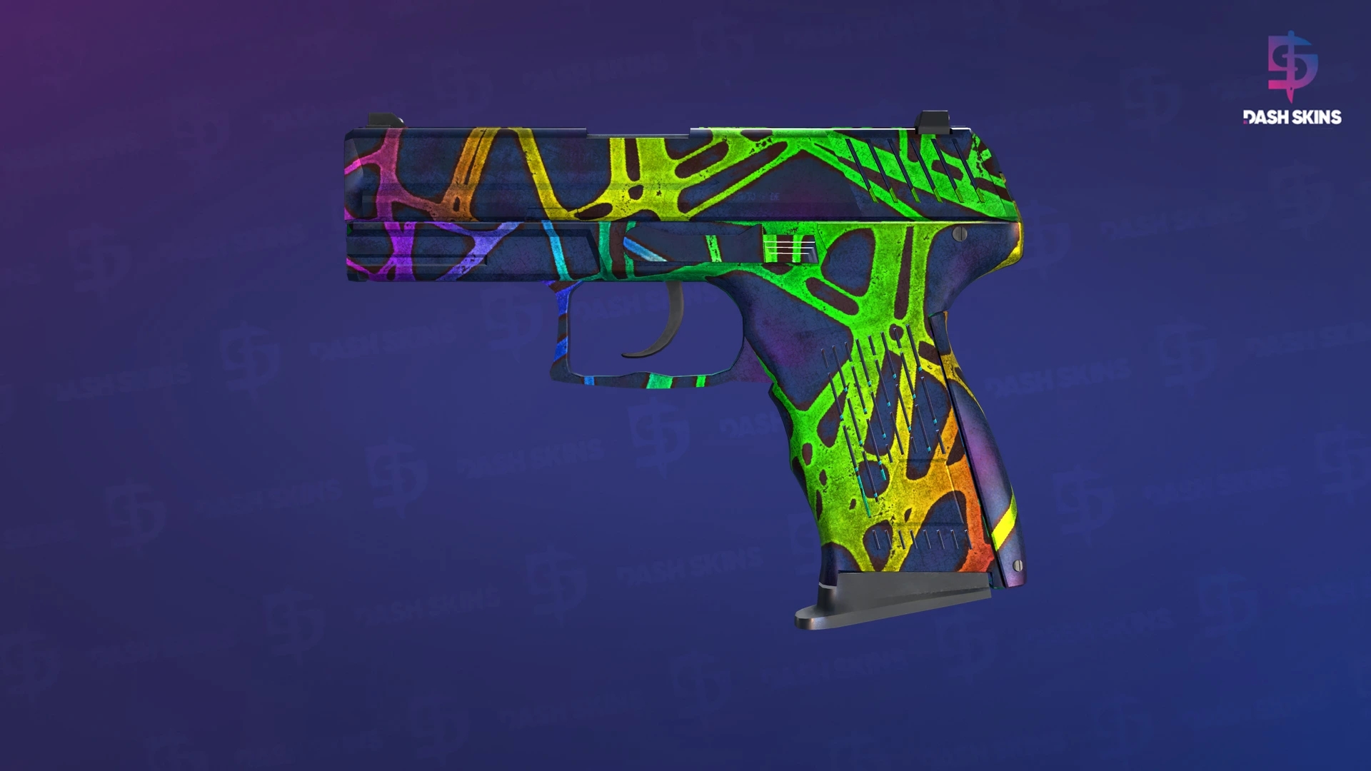 P2000 | Acid Etched (Battle-Scarred) Screenshot Playside
