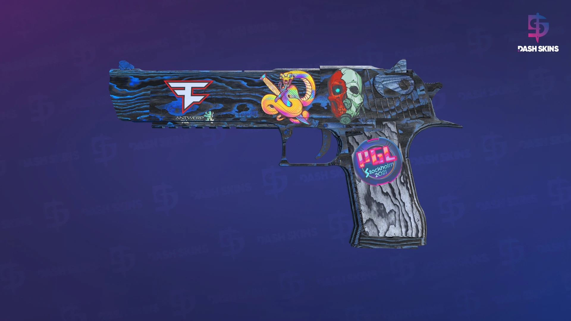 Desert Eagle | Blue Ply (Battle-Scarred) Screenshot Playside