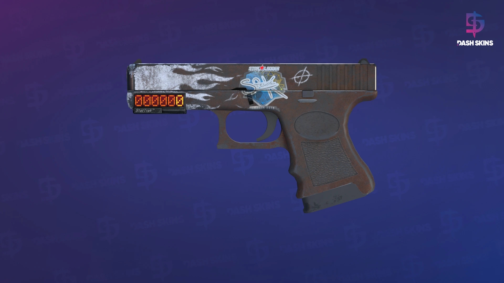 StatTrak™ Glock-18 | Oxide Blaze (Well-Worn) Screenshot Playside