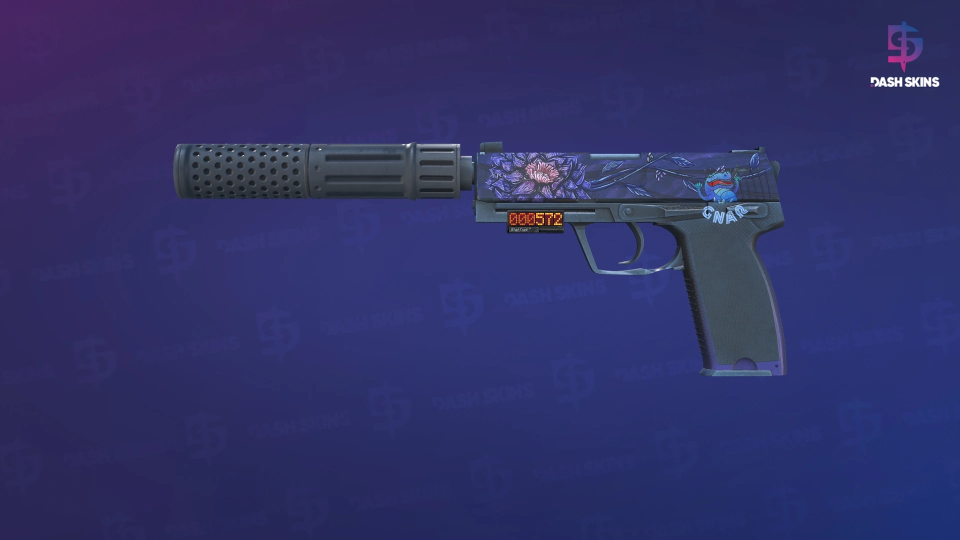 StatTrak™ USP-S | Black Lotus (Field-Tested) Screenshot Playside