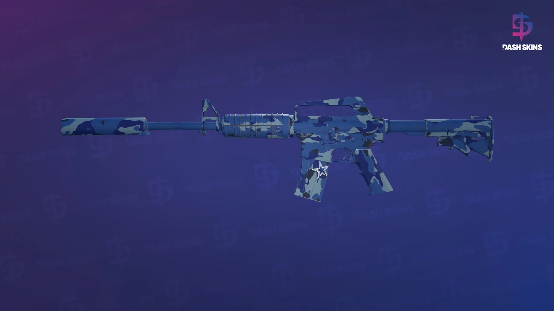 M4A1-S | Bright Water (Minimal Wear) Screenshot Playside